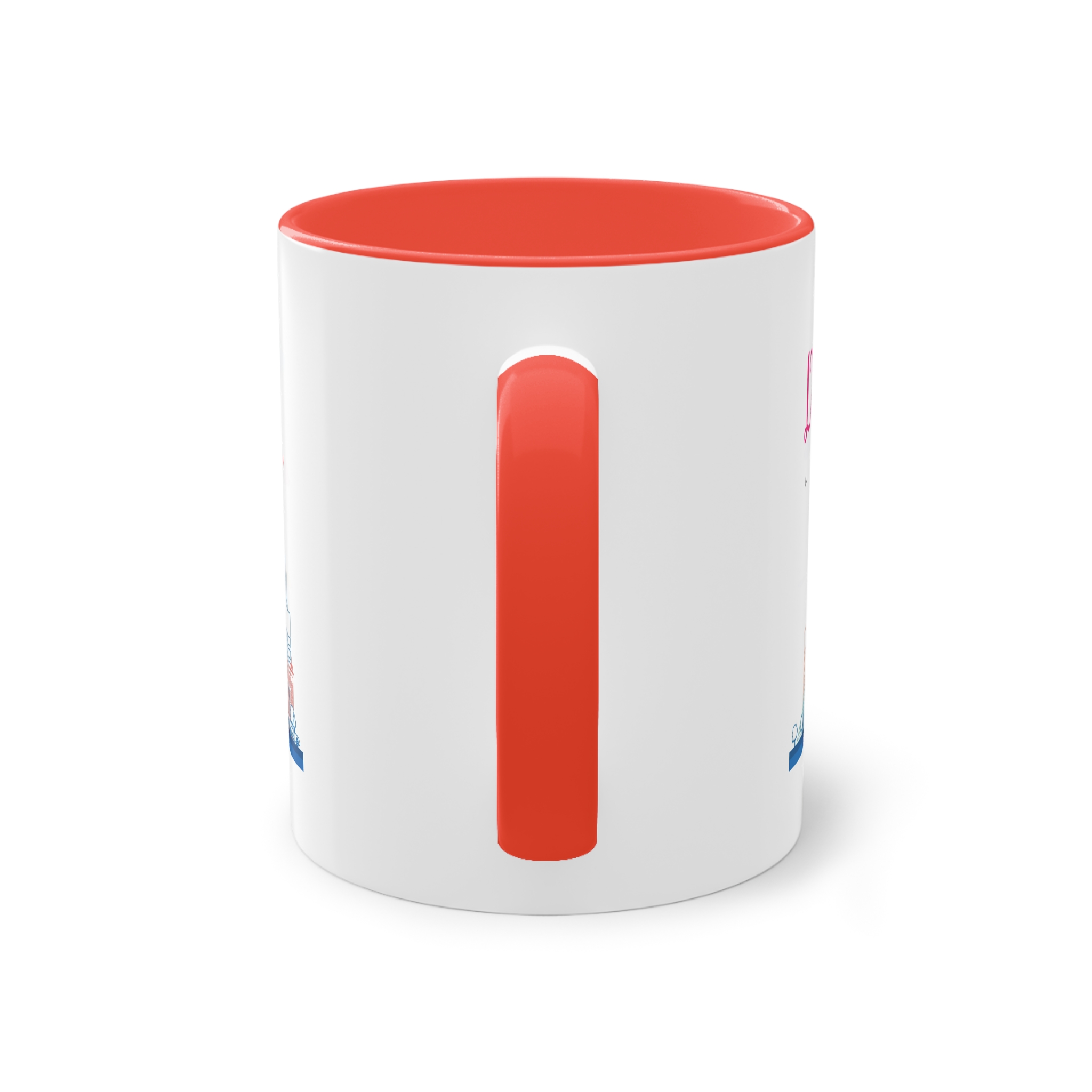 Dubai Outline Color Two Tone Coffee Mug 11oz - Image 2