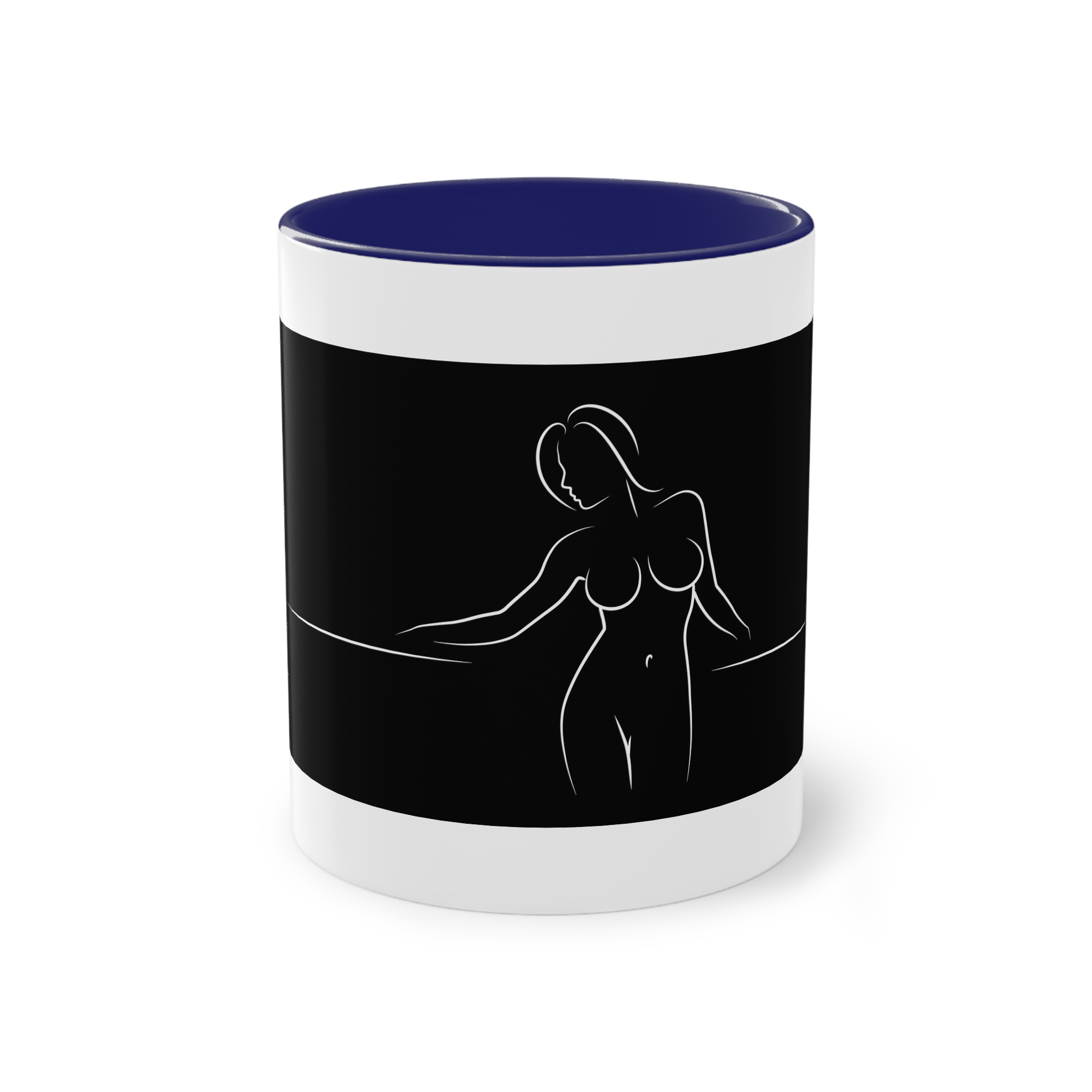 Alines Black Censor Two Tone Coffee Mug 11oz - Image 41