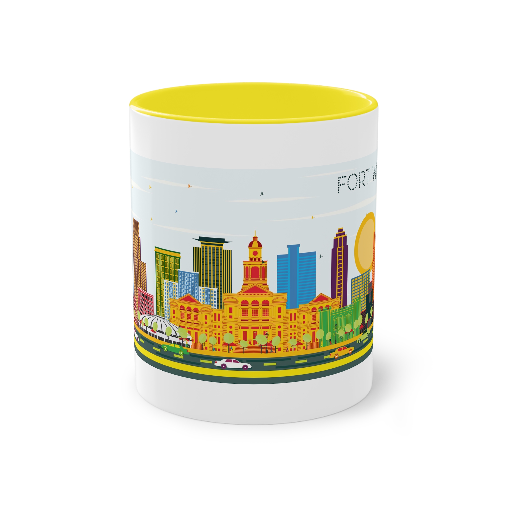 Fort Worth Color Two Tone Coffee Mug 11oz - Image 21