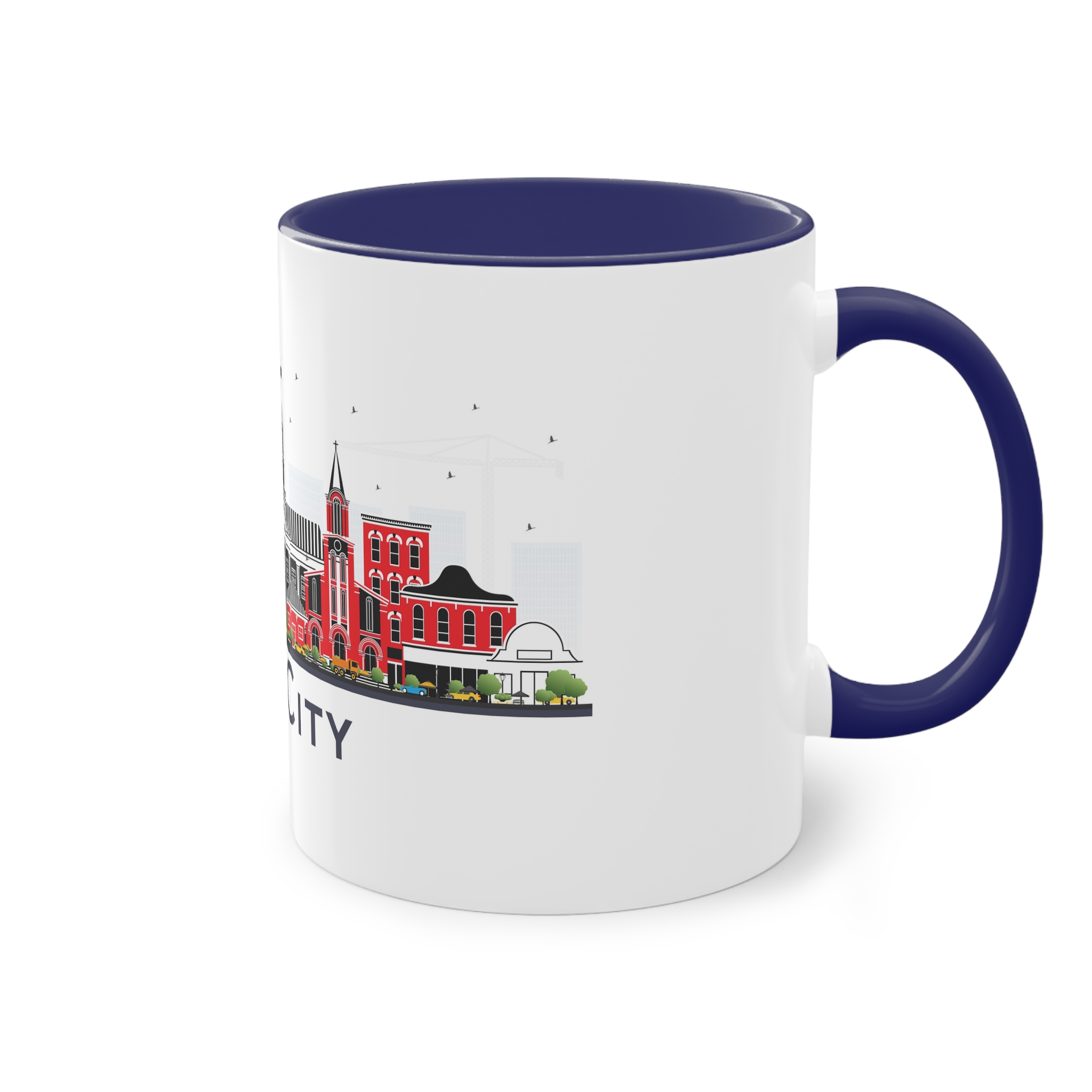 Iowa City Isolated Two Tone Coffee Mug 11oz - Image 44