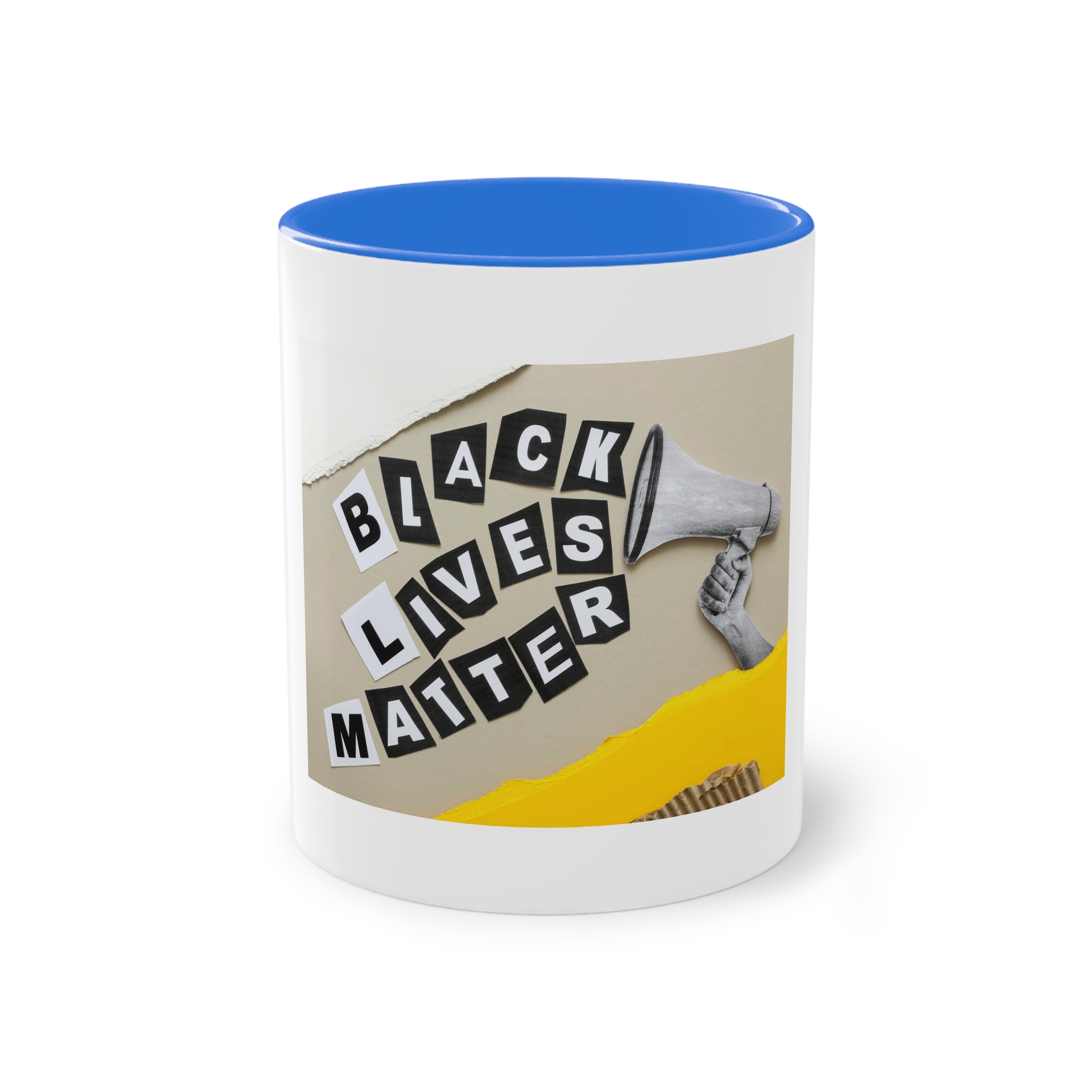 Black Lives Matter Collage Two Tone Coffee Mug 11oz - Image 37