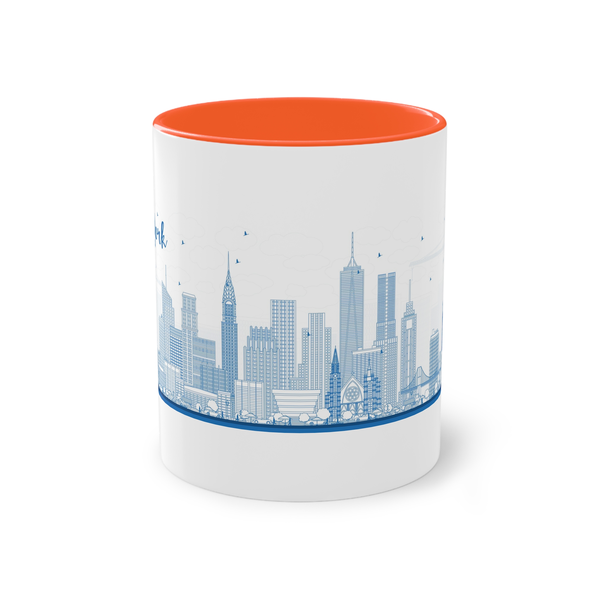 New York New Outline Two Tone Coffee Mug 11oz - Image 13