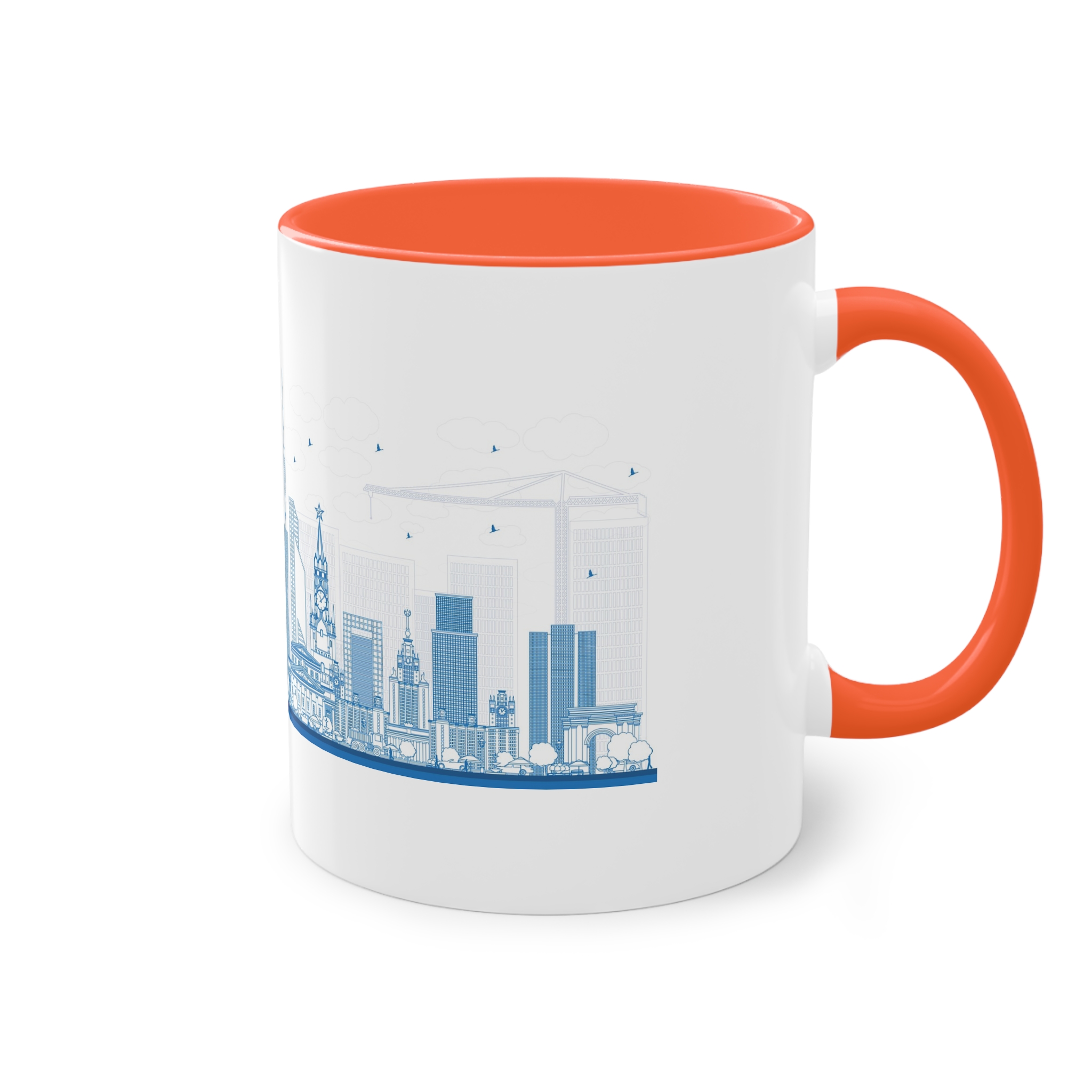 Moscow New Outline Two Tone Coffee Mug 11oz - Image 16