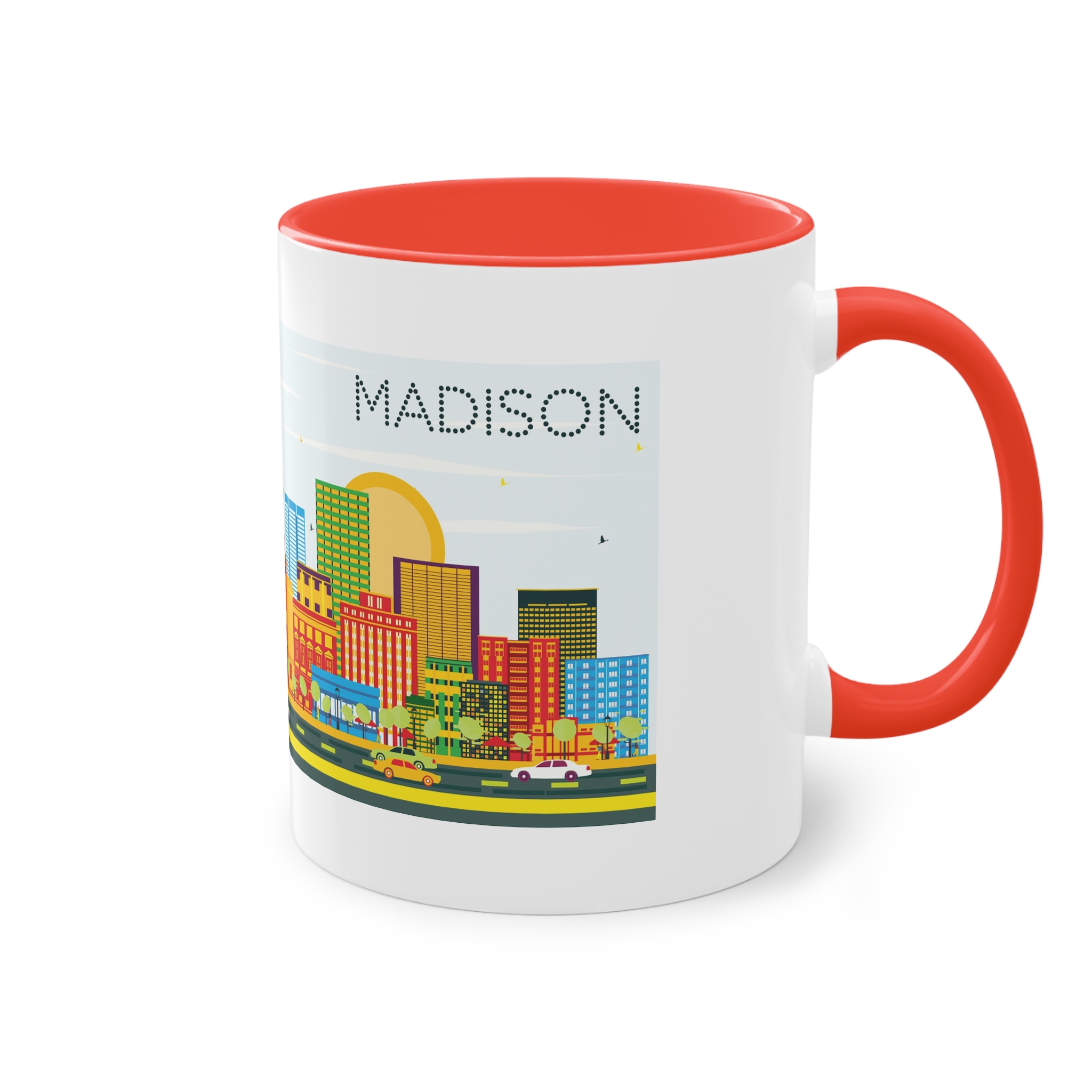 Madison Color Two Tone Coffee Mug 11oz - Image 4