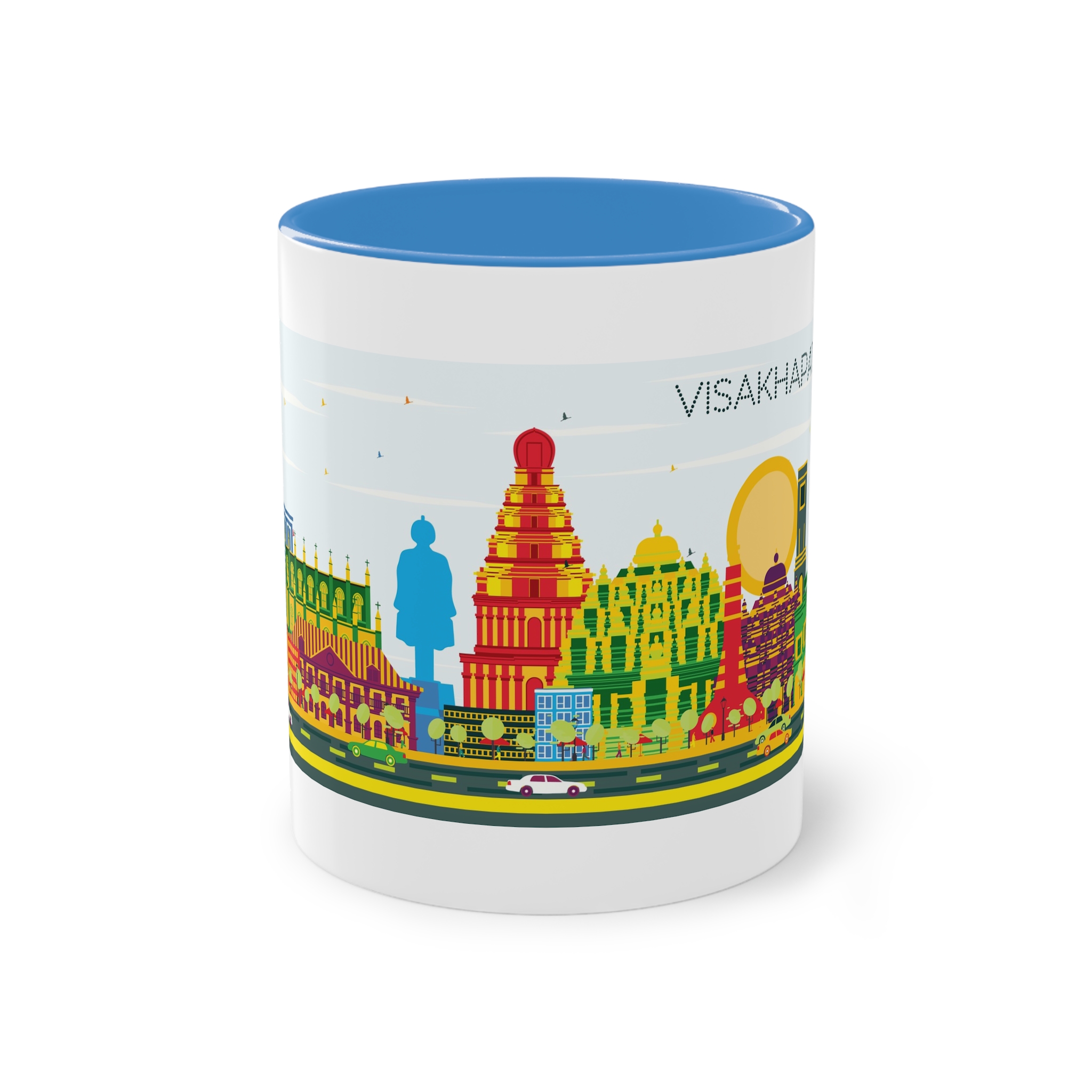 Visakhapatnam Color Two Tone Coffee Mug 11oz - Image 33