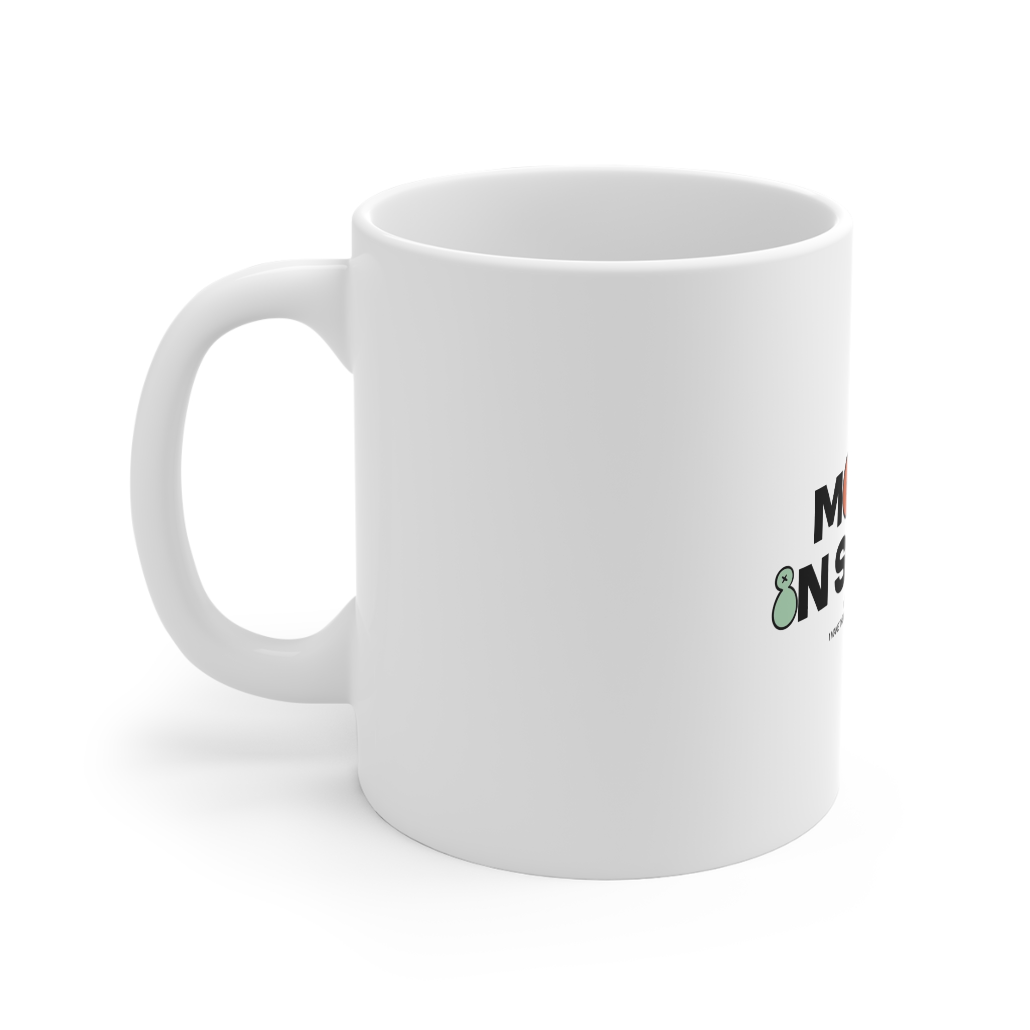 Moving Silence Aura First Creative Streetwear Concept Vector Graphic Design 11oz White Mug - Image 2