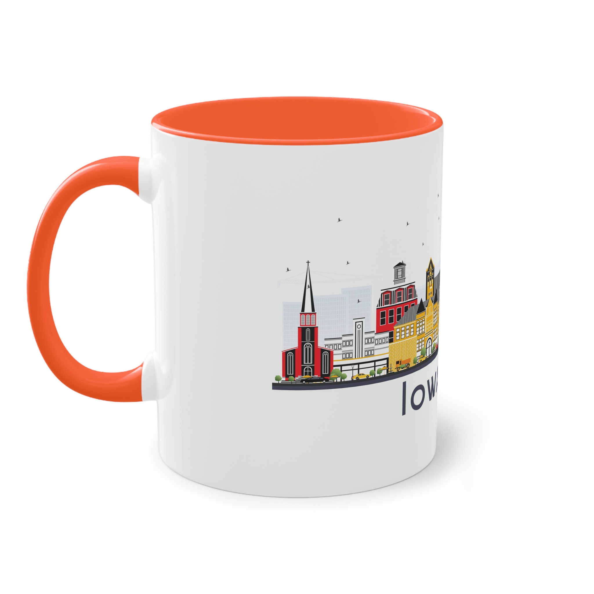 Iowa City Isolated Two Tone Coffee Mug 11oz - Image 15