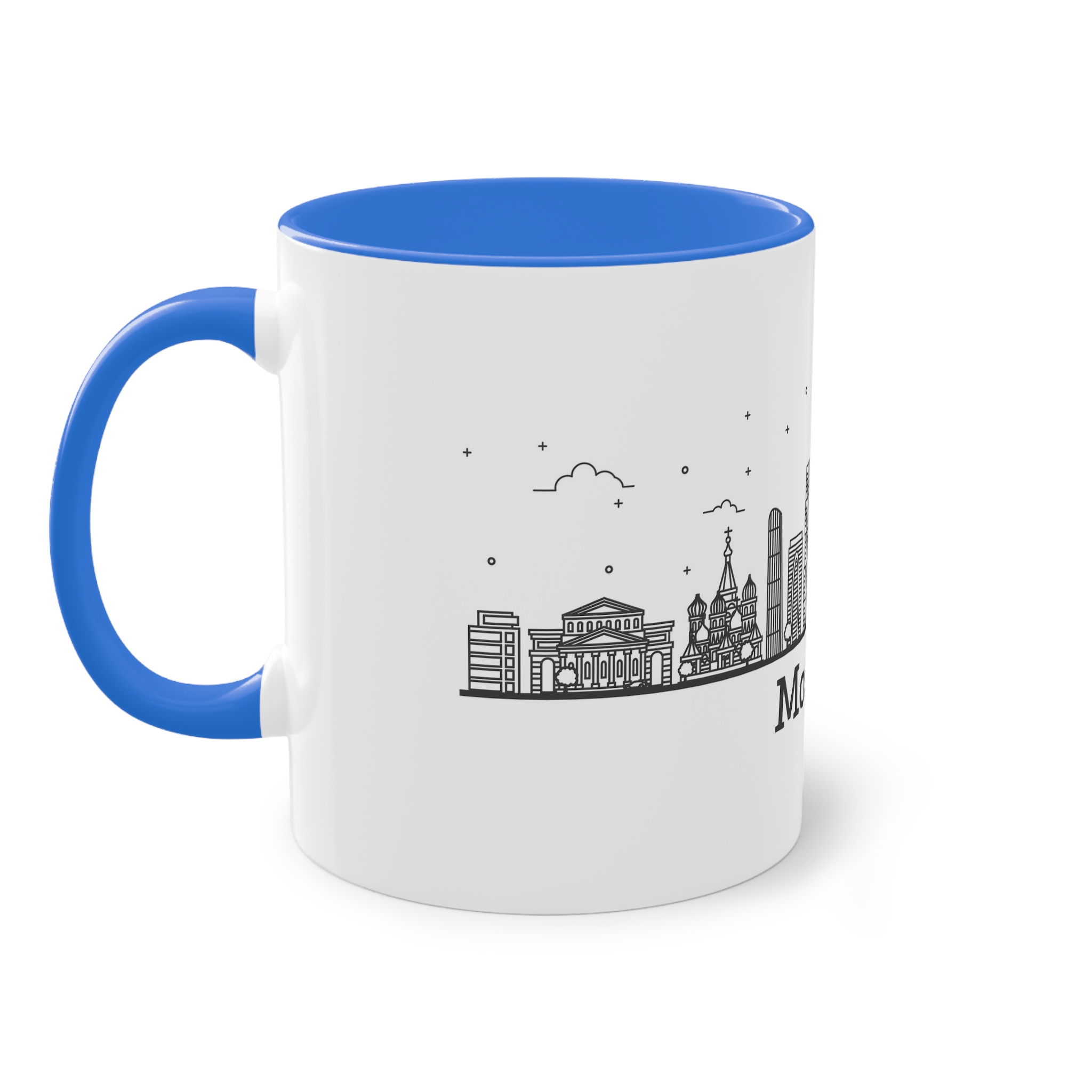 Moscow Outline Bold Two Tone Coffee Mug 11oz - Image 39