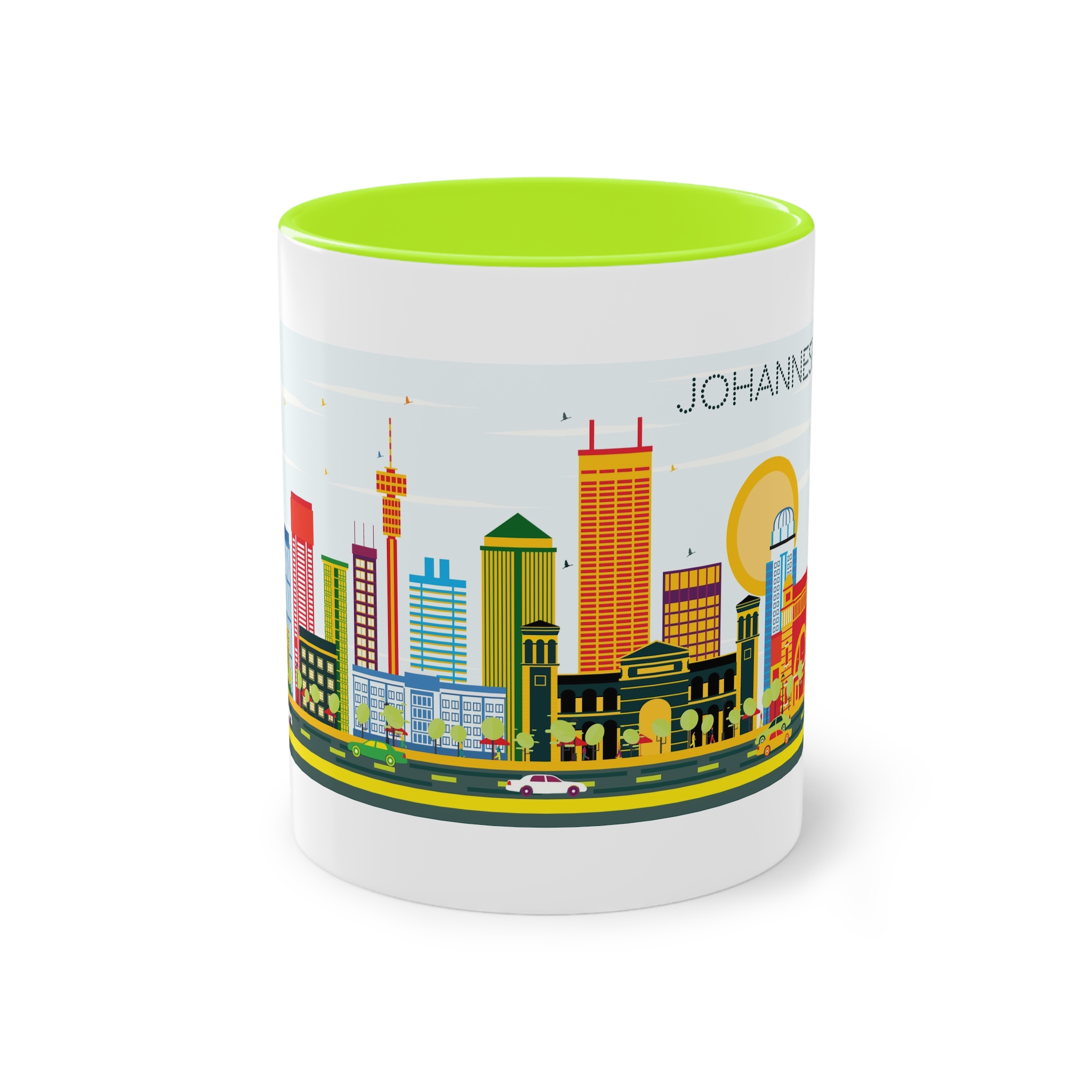 Johannesburg Color Two Tone Coffee Mug 11oz - Image 25