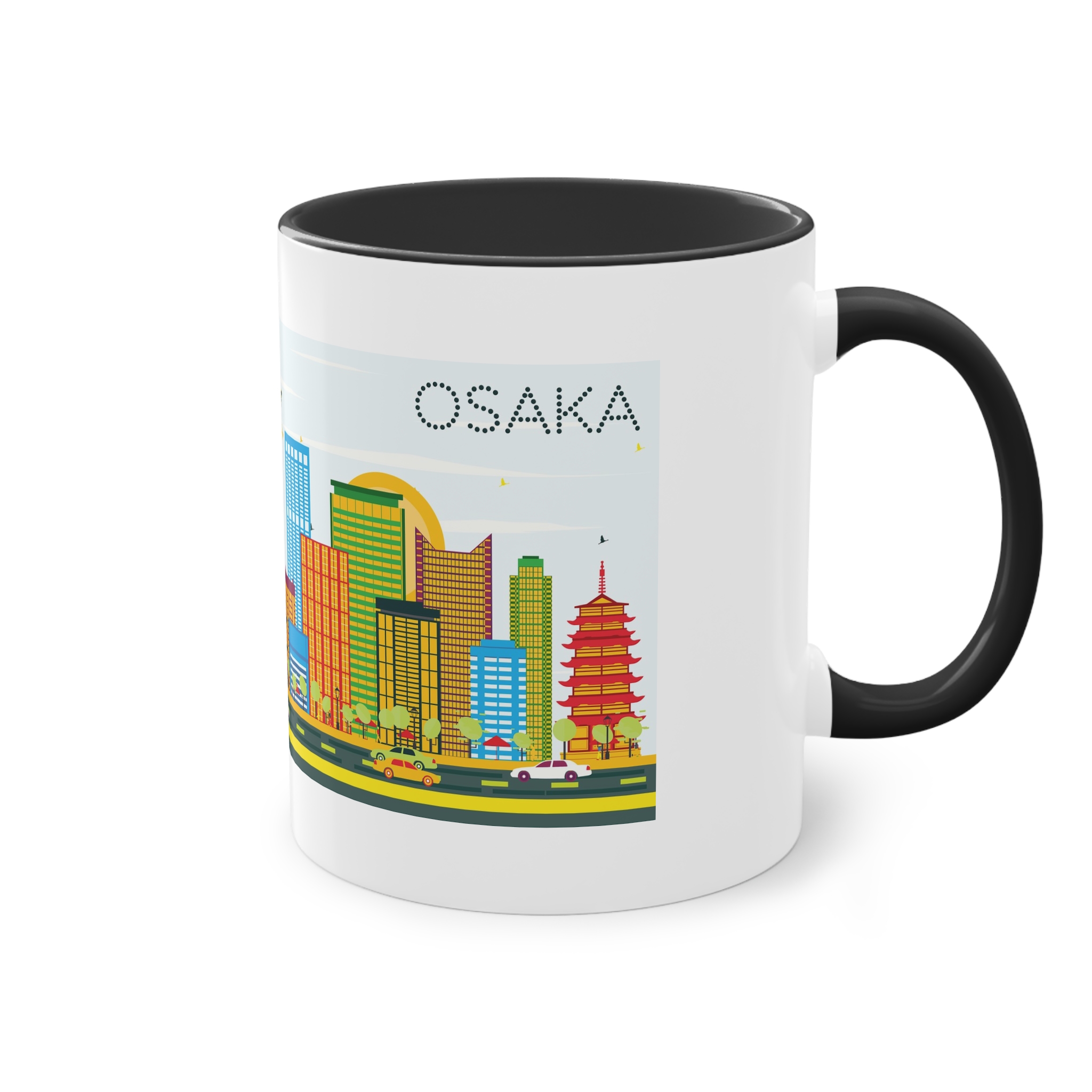 Osaka Color Two Tone Coffee Mug 11oz - Image 12