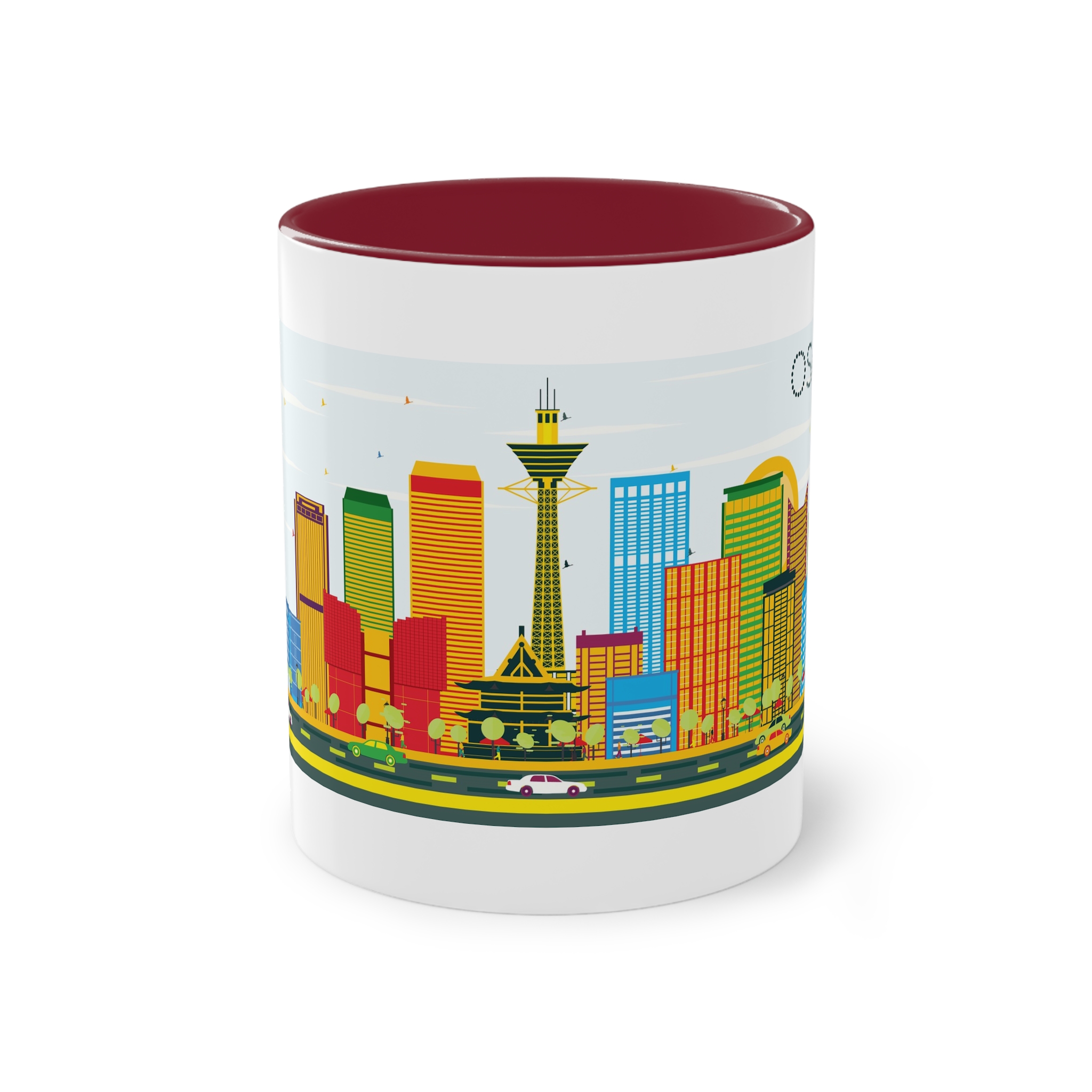 Osaka Color Two Tone Coffee Mug 11oz - Image 5