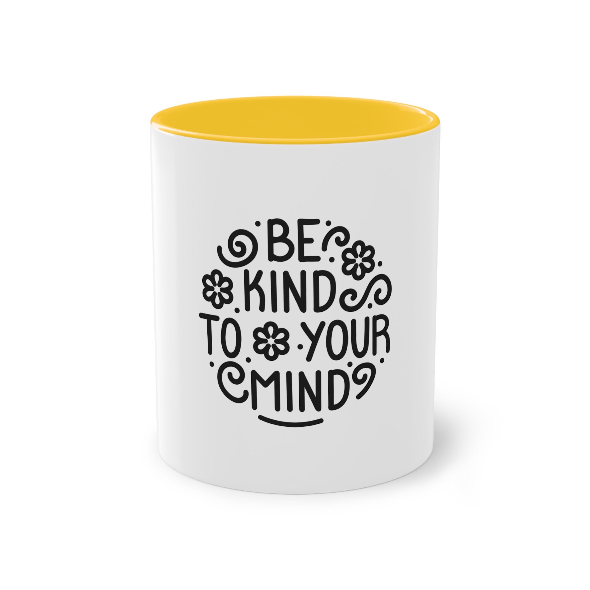 Be Kind To You Mind Two Tone Coffee Mug 11oz - Image 17