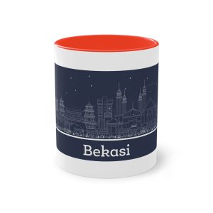 Bekasi Outline Inverse Two Tone Coffee Mug 11oz