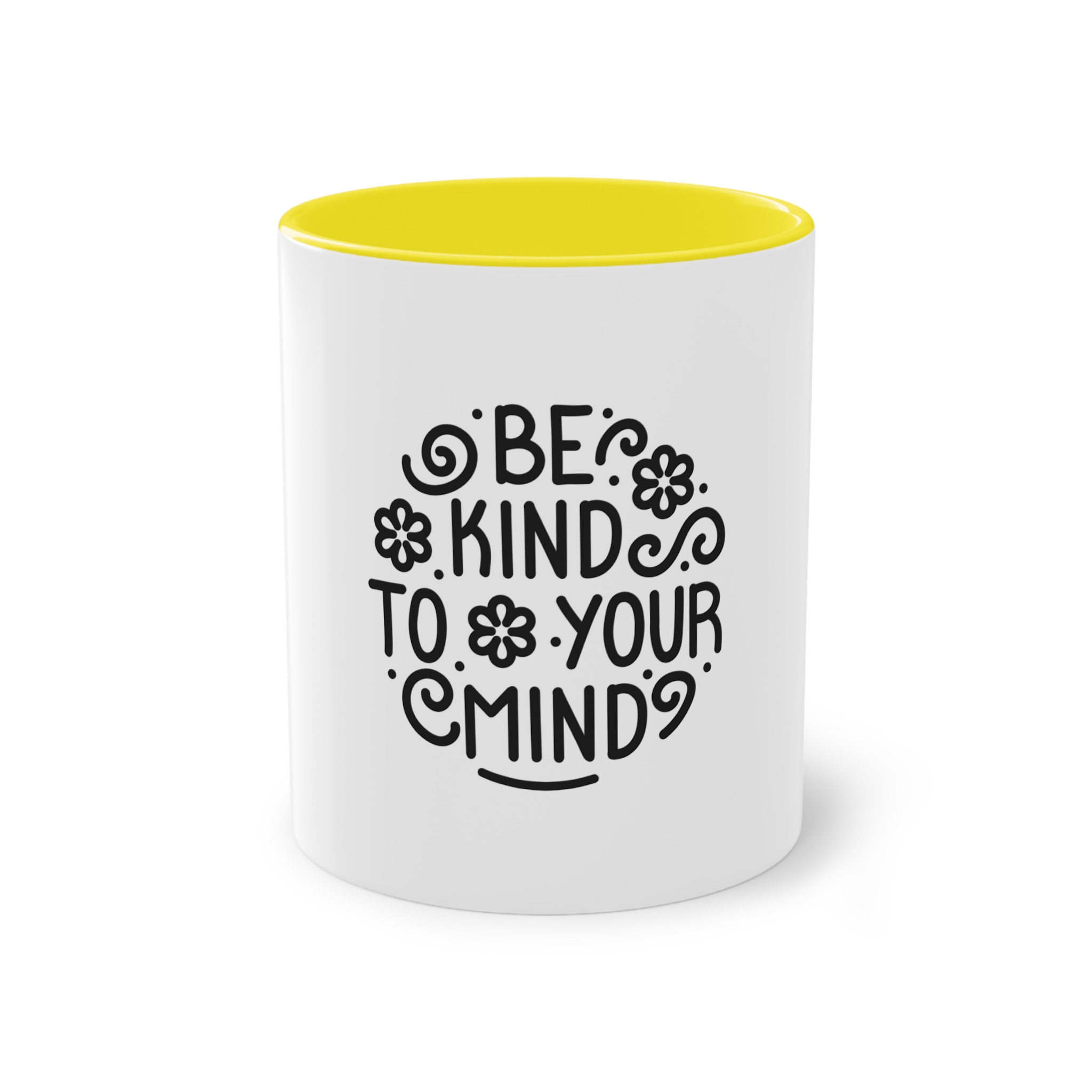 Be Kind To You Mind Two Tone Coffee Mug 11oz - Image 21
