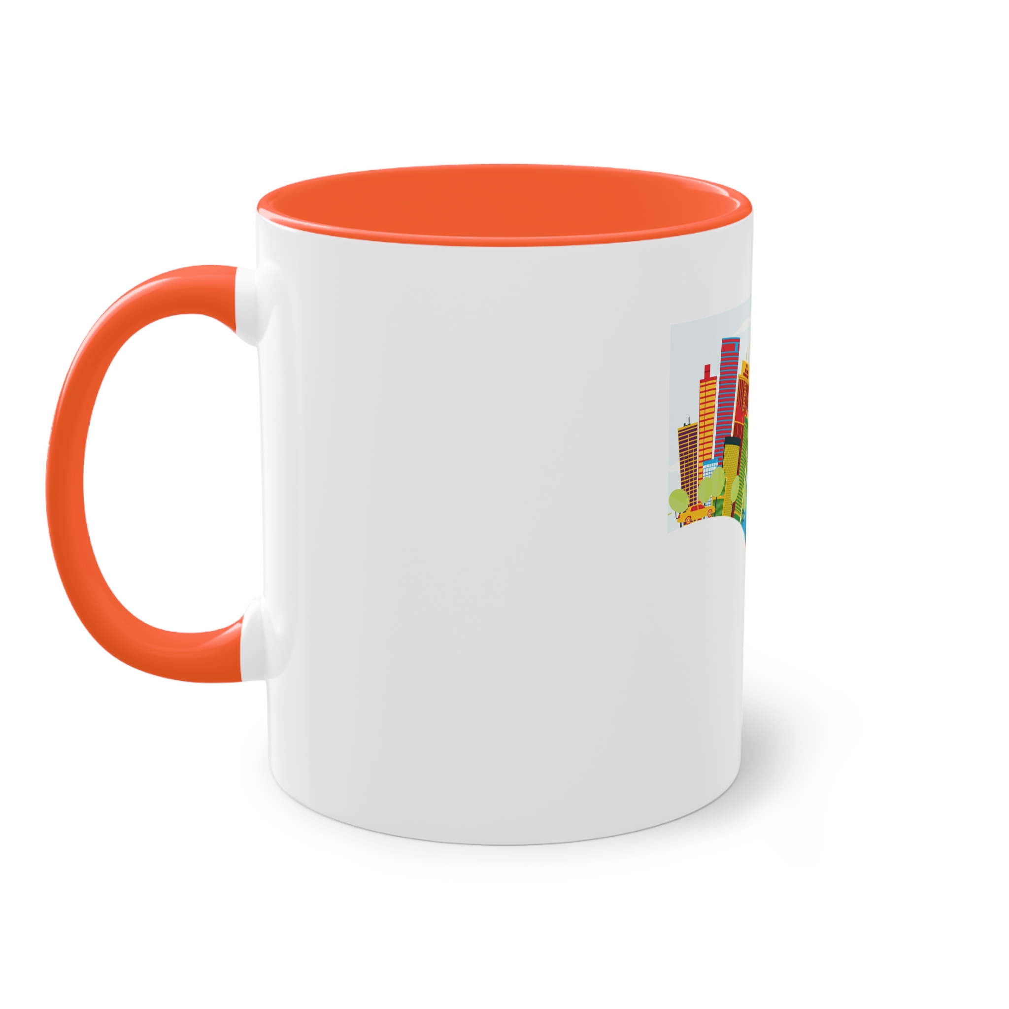 Panama Color Corner Cloud Two Tone Coffee Mug 11oz - Image 15