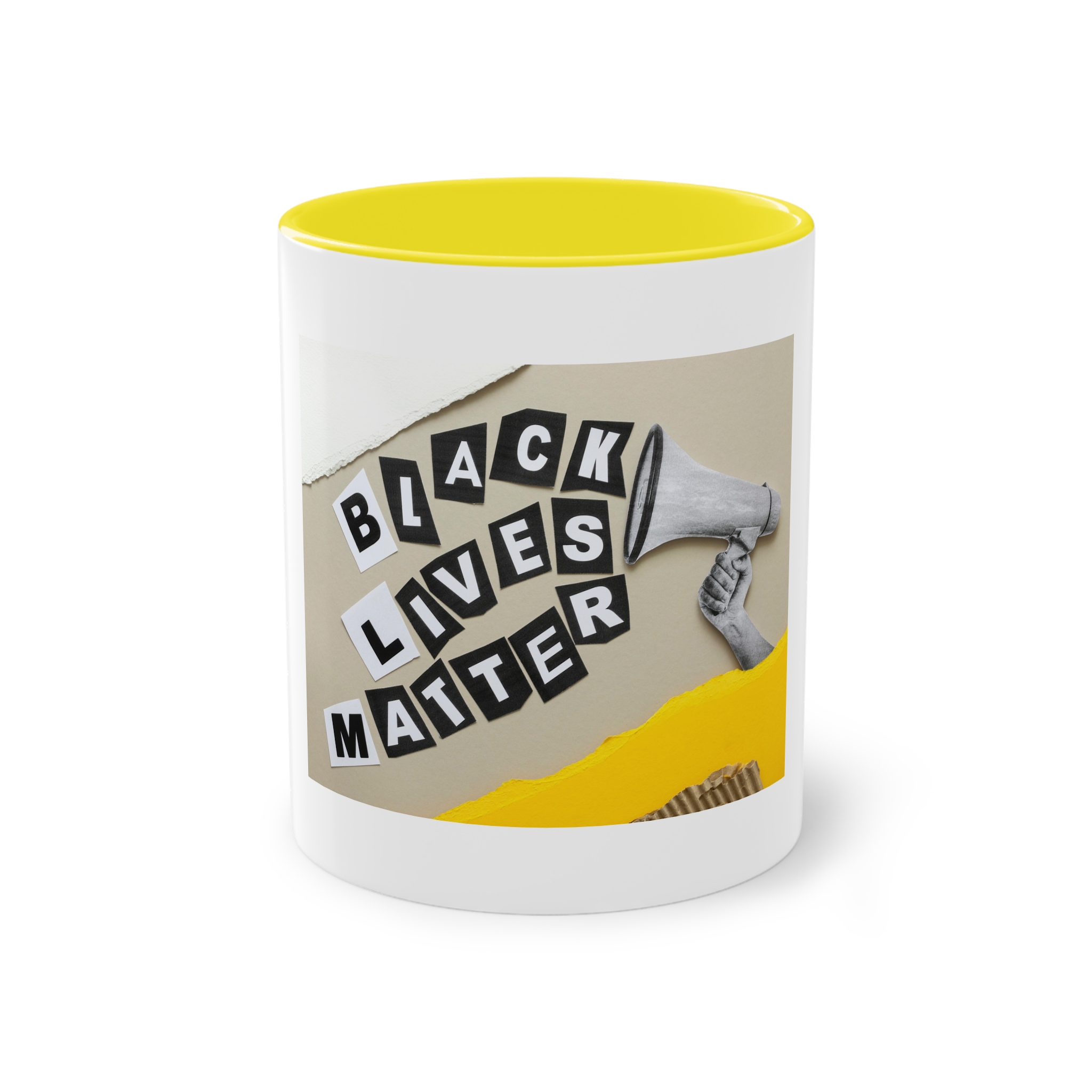 Black Lives Matter Collage Two Tone Coffee Mug 11oz - Image 21
