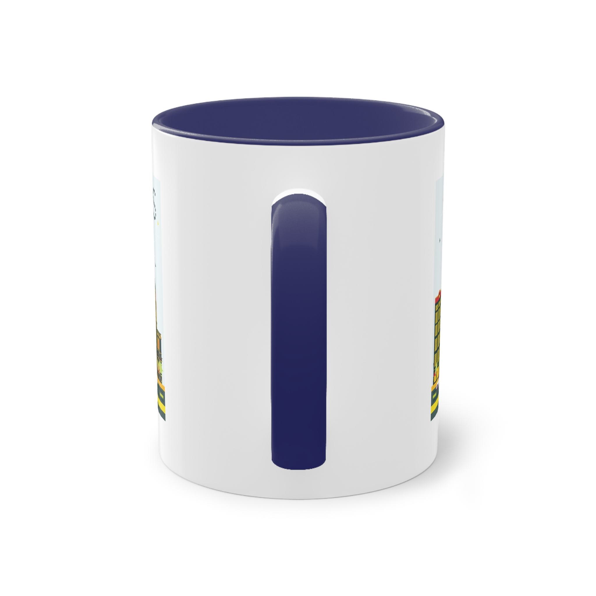 Paris Color Two Tone Coffee Mug 11oz - Image 42