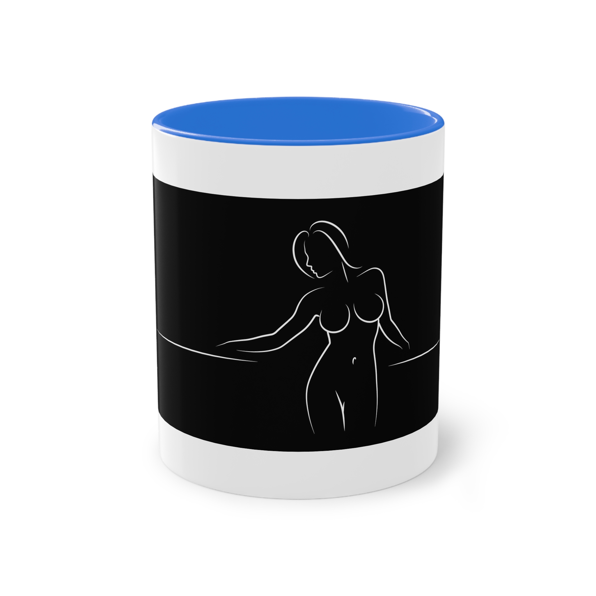 Alines Black Censor Two Tone Coffee Mug 11oz - Image 37