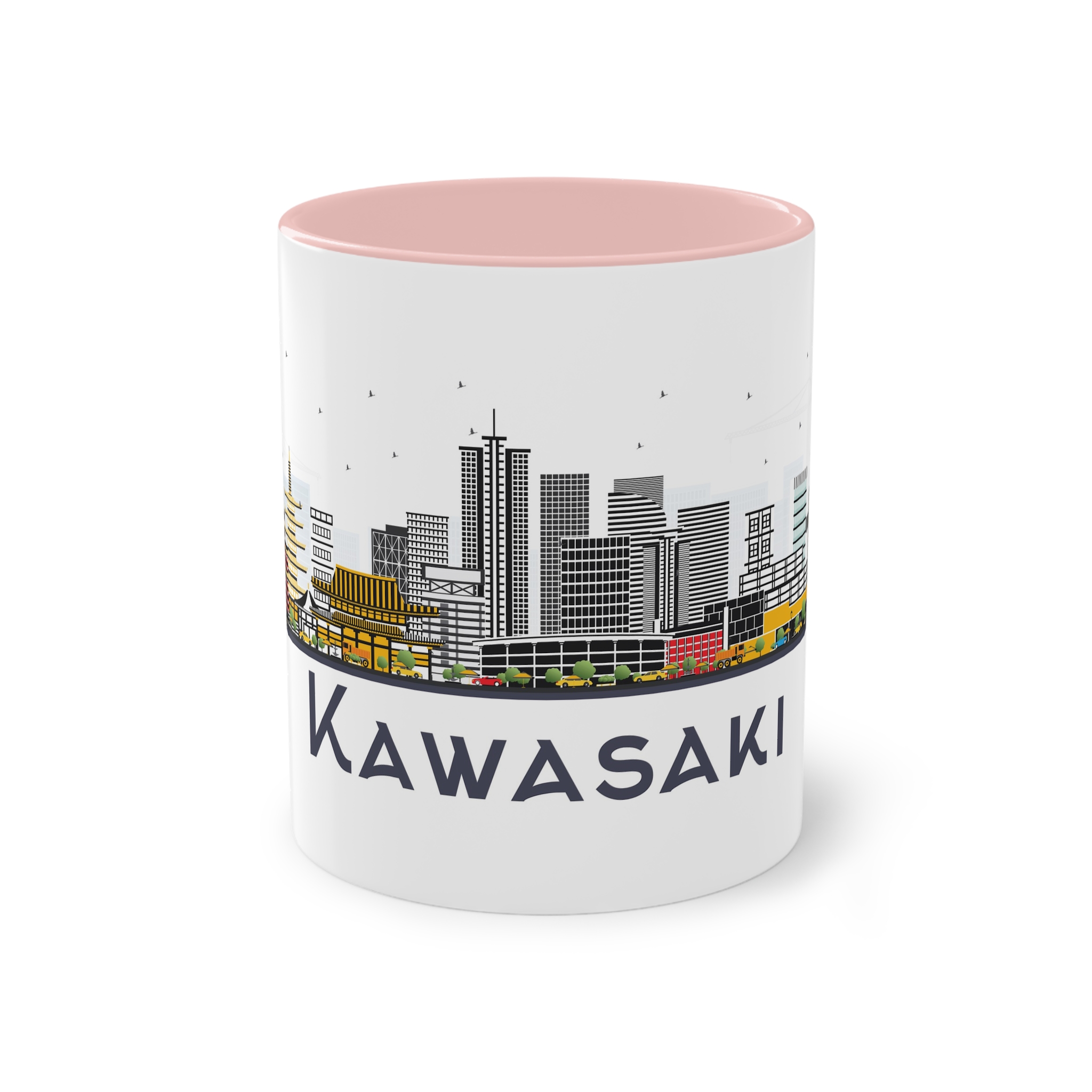 Kawasaki Isolated Two Tone Coffee Mug 11oz - Image 45