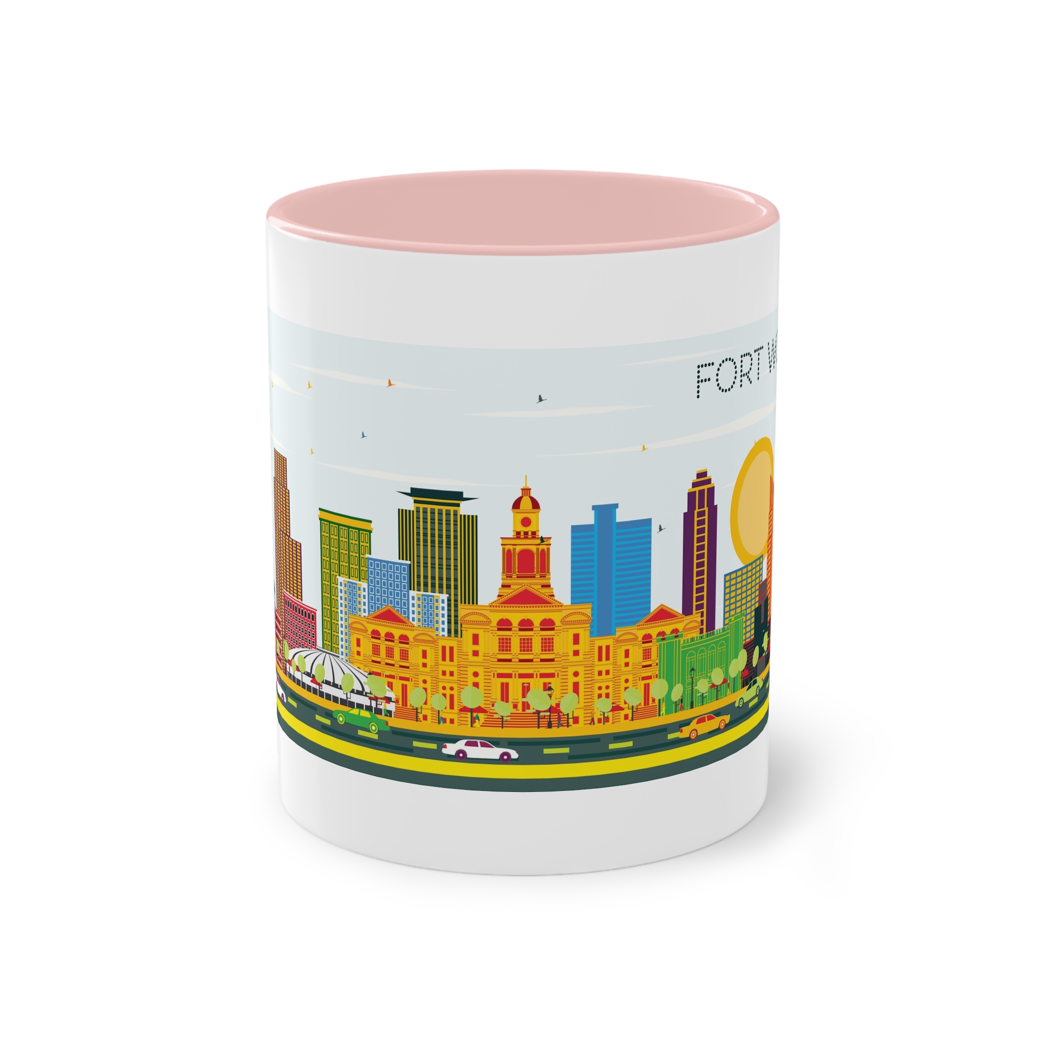 Fort Worth Color Two Tone Coffee Mug 11oz - Image 45
