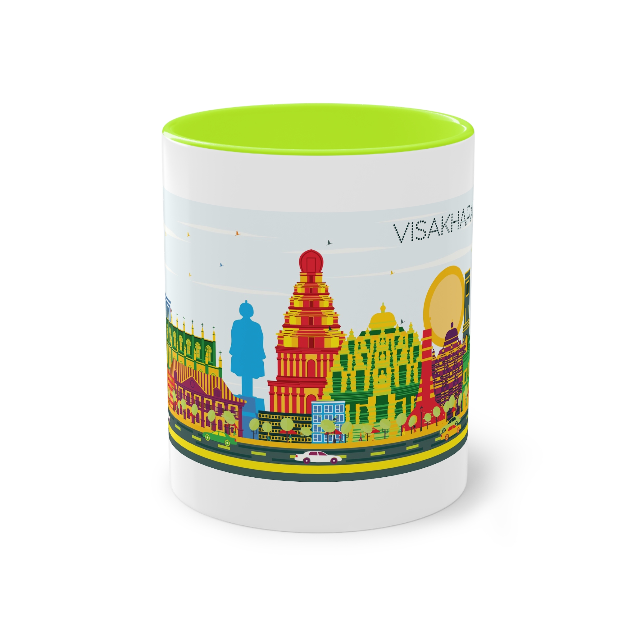 Visakhapatnam Color Two Tone Coffee Mug 11oz - Image 25