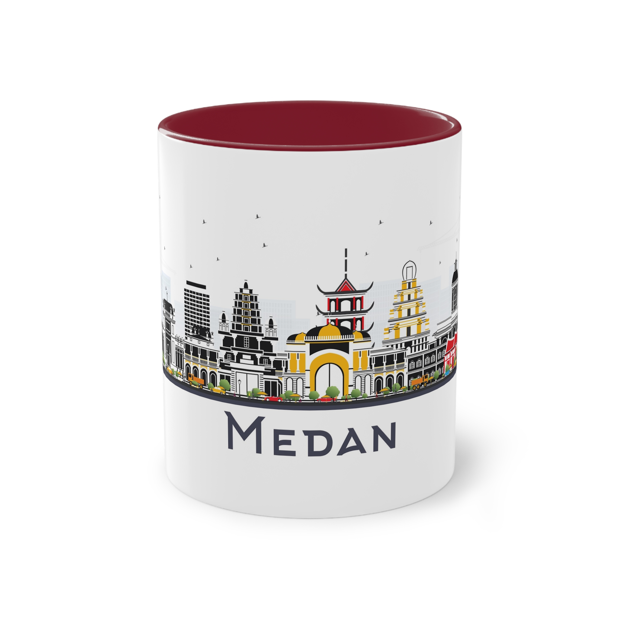 Medan Isolated Two Tone Coffee Mug 11oz - Image 5