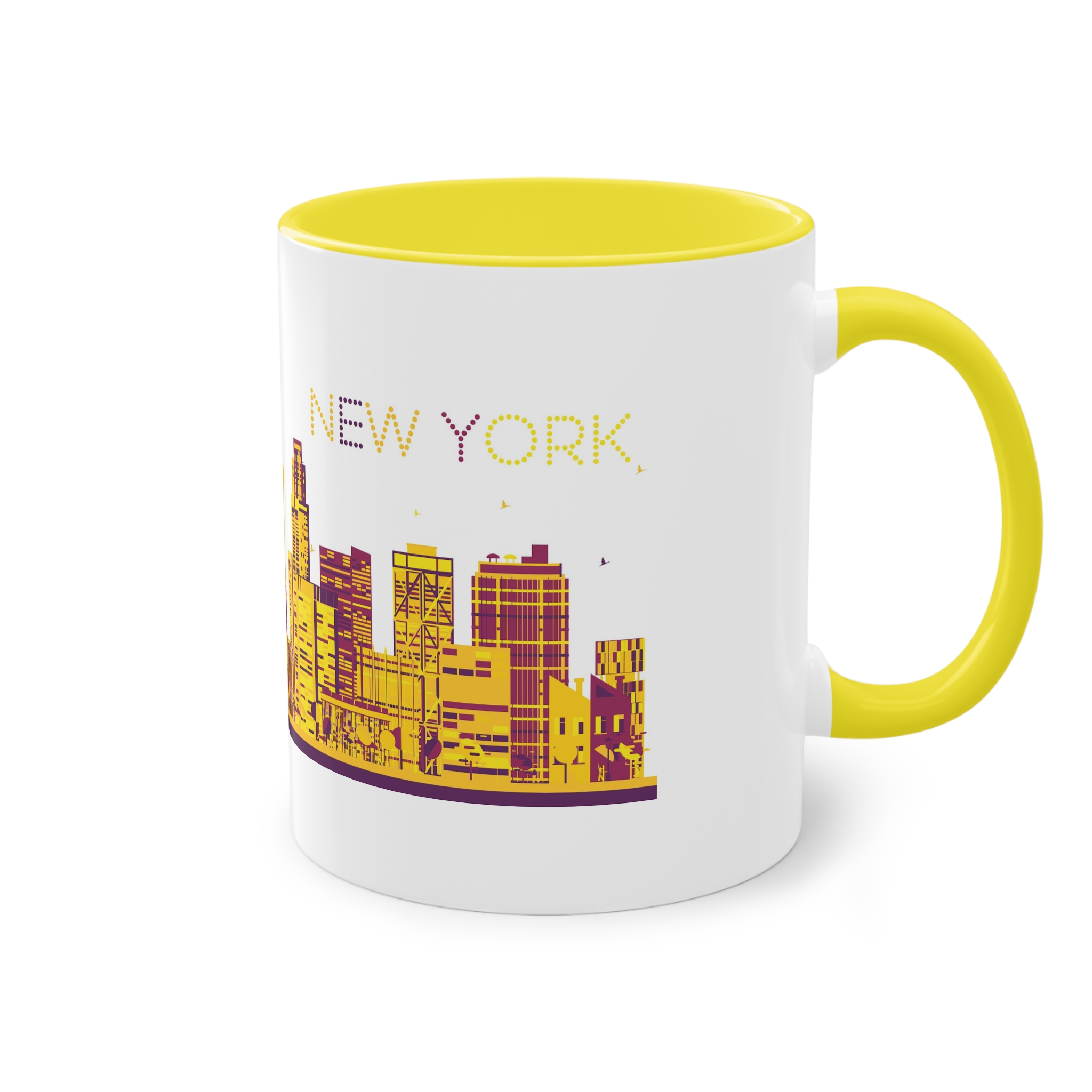 New York Color Ver 1 Two Tone Coffee Mug 11oz - Image 24