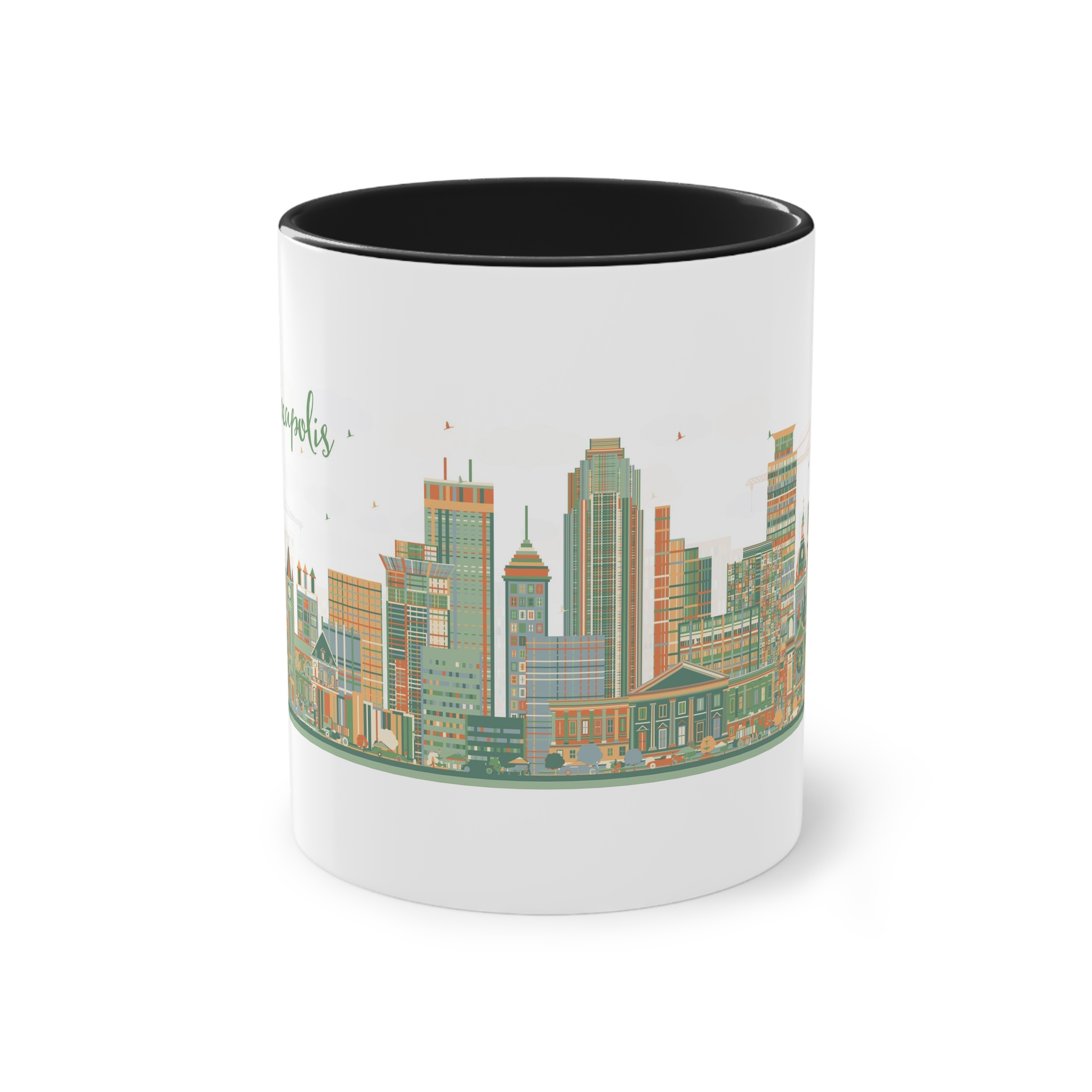 Minneapolis Ver 1 Two Tone Coffee Mug 11oz - Image 9