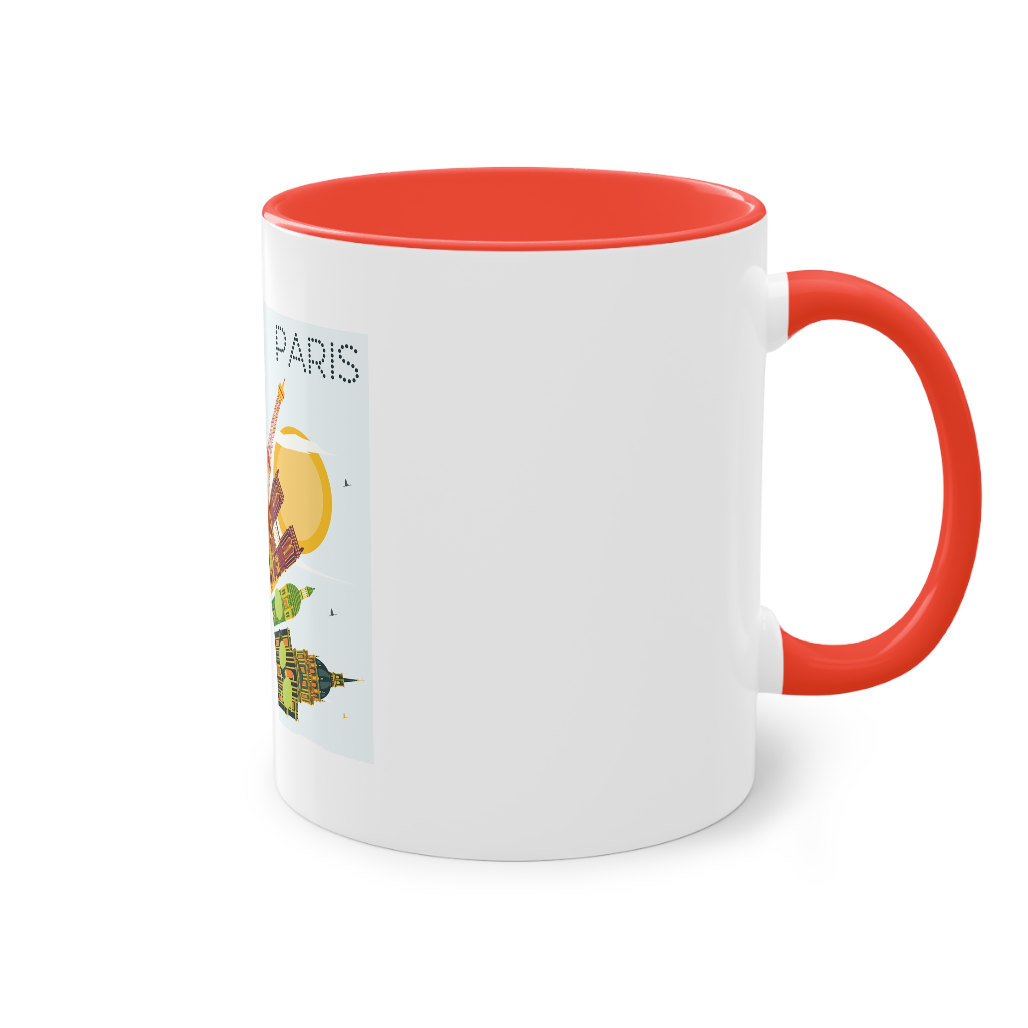 Paris Color Corner Cloud Two Tone Coffee Mug 11oz - Image 4