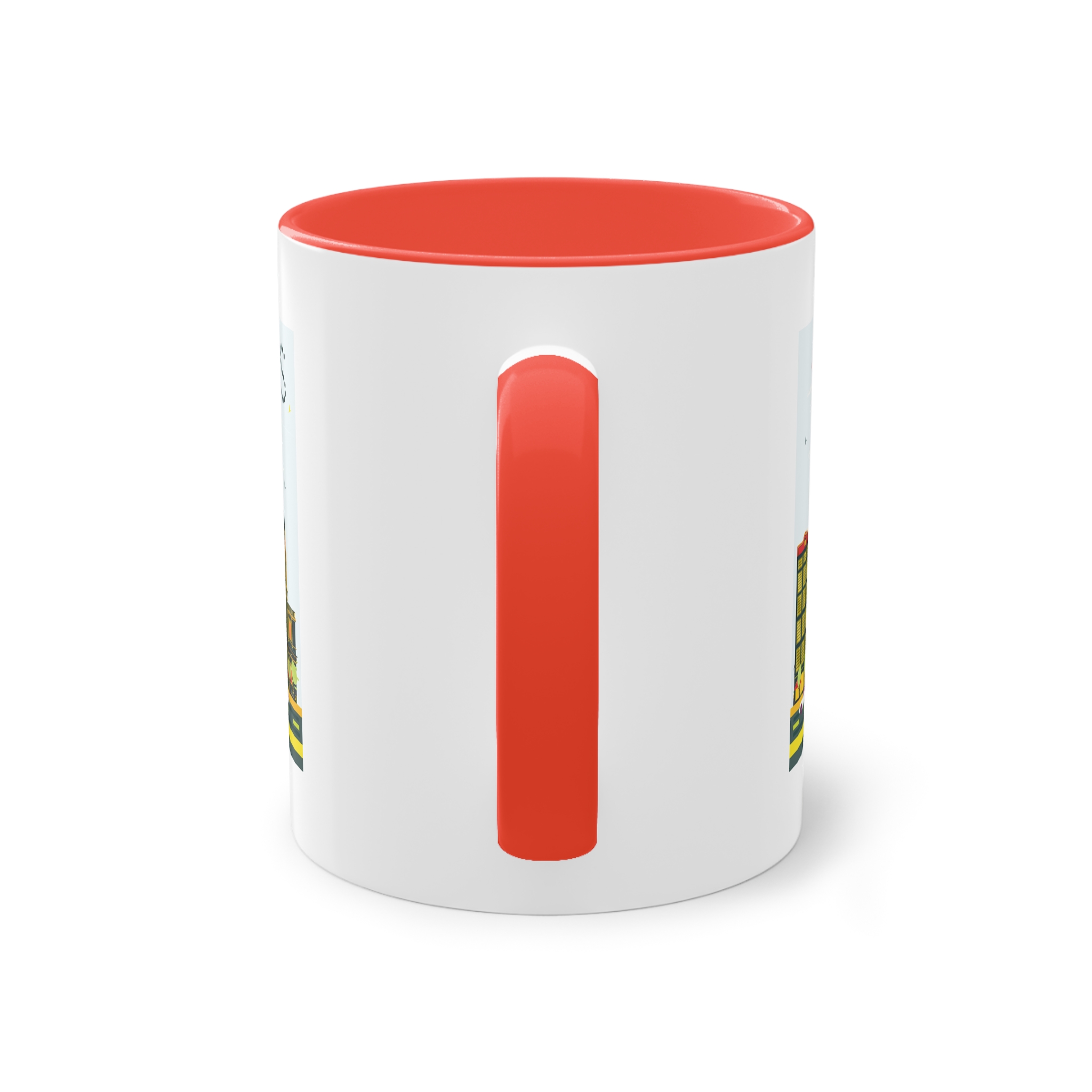 Paris Color Two Tone Coffee Mug 11oz - Image 2