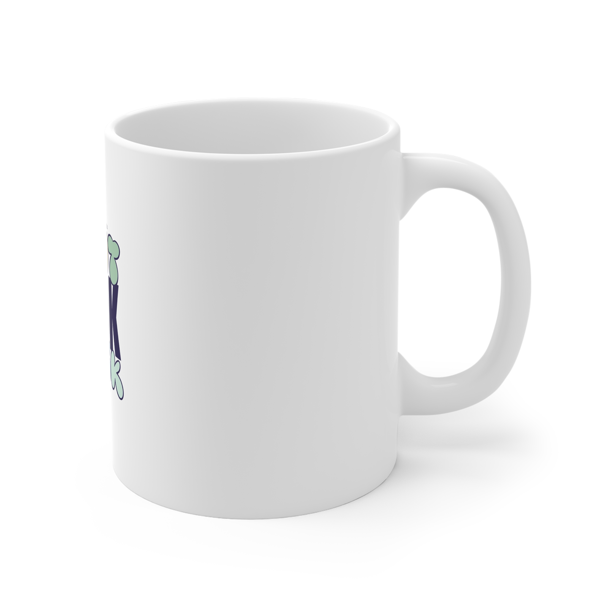 Modern Urban Streetwear Dont Look Back Keep Moving Forward 11oz White Mug - Image 3