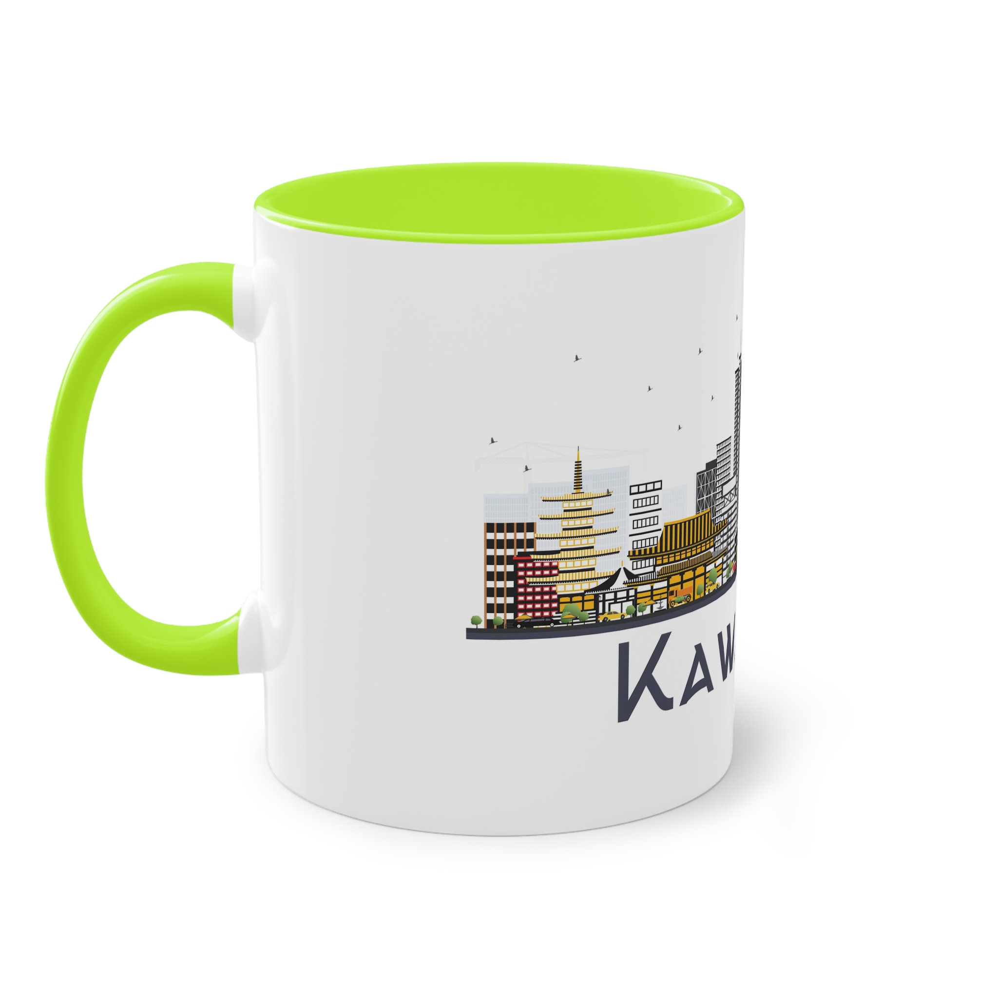 Kawasaki Isolated Two Tone Coffee Mug 11oz - Image 27