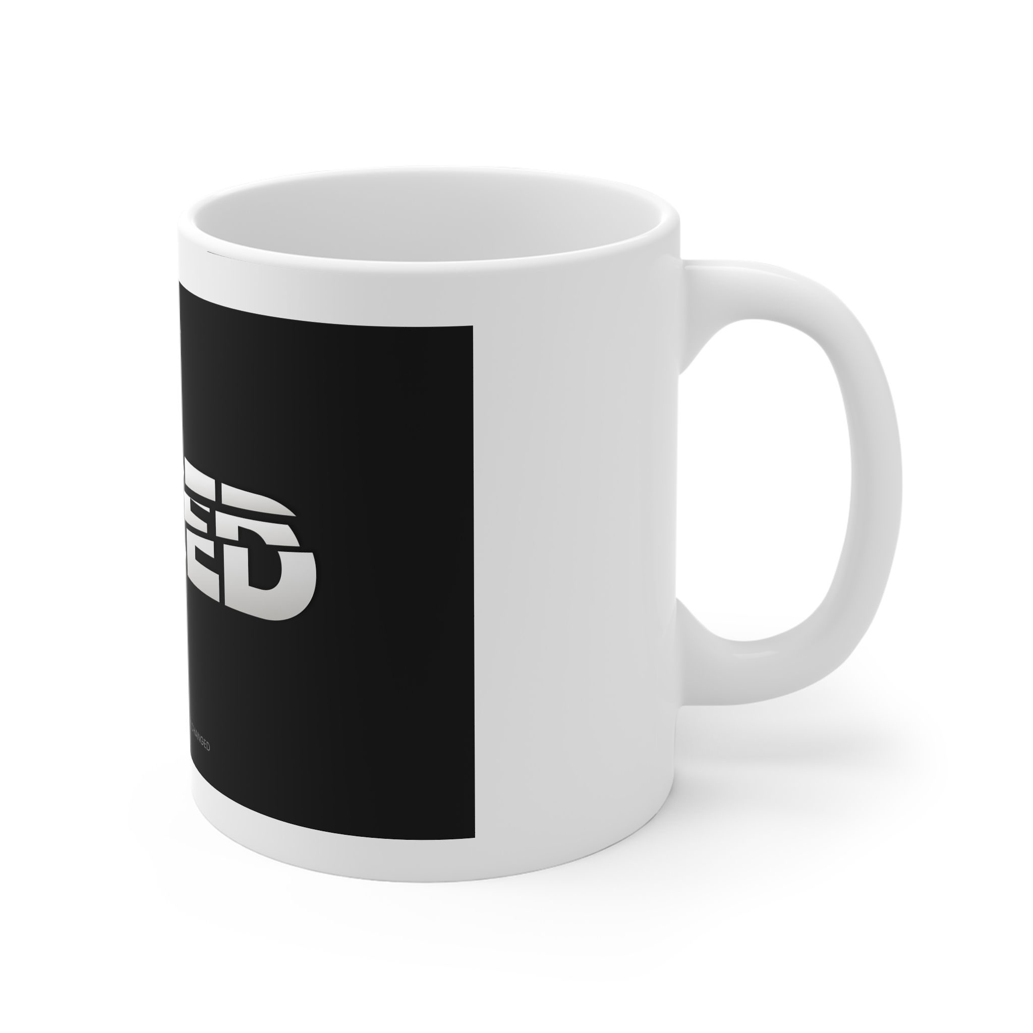 Sliced Text Effect 2 11oz White Mug - Image 3