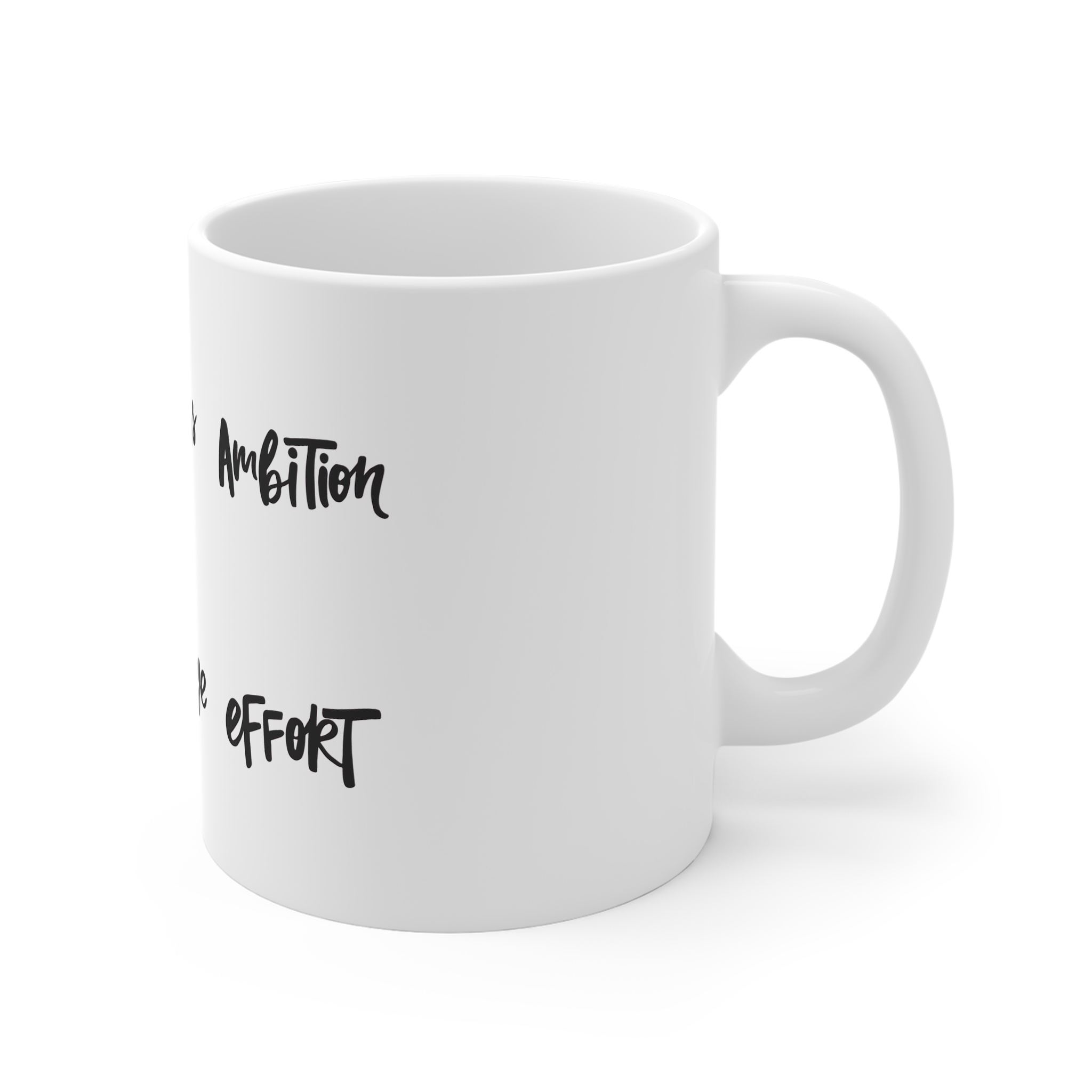 Set Handwritten Words About Success 11oz White Mug - Image 3