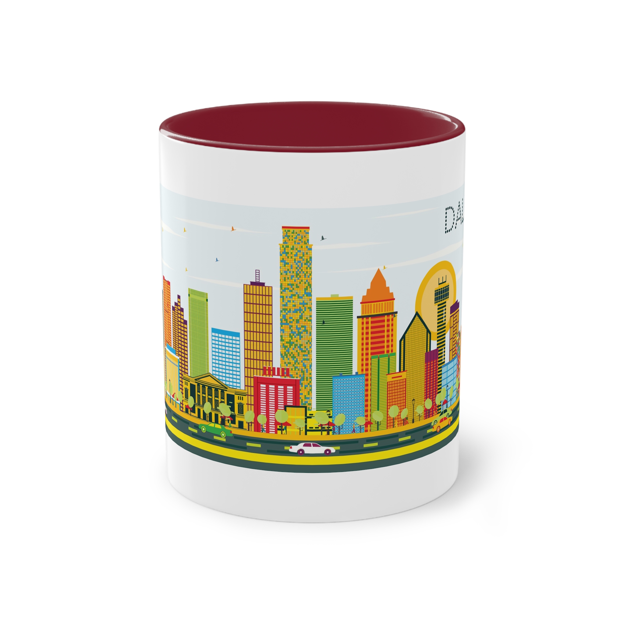 Dallas Color Two Tone Coffee Mug 11oz - Image 5