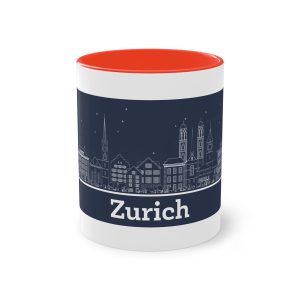 Zurich Outline Inverse Two Tone Coffee Mug 11oz