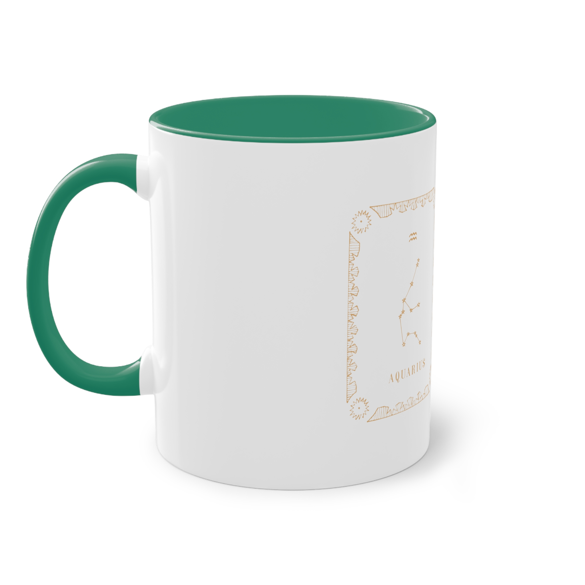Aquarius Zodiac Two Tone Coffee Mug 11oz - Image 31