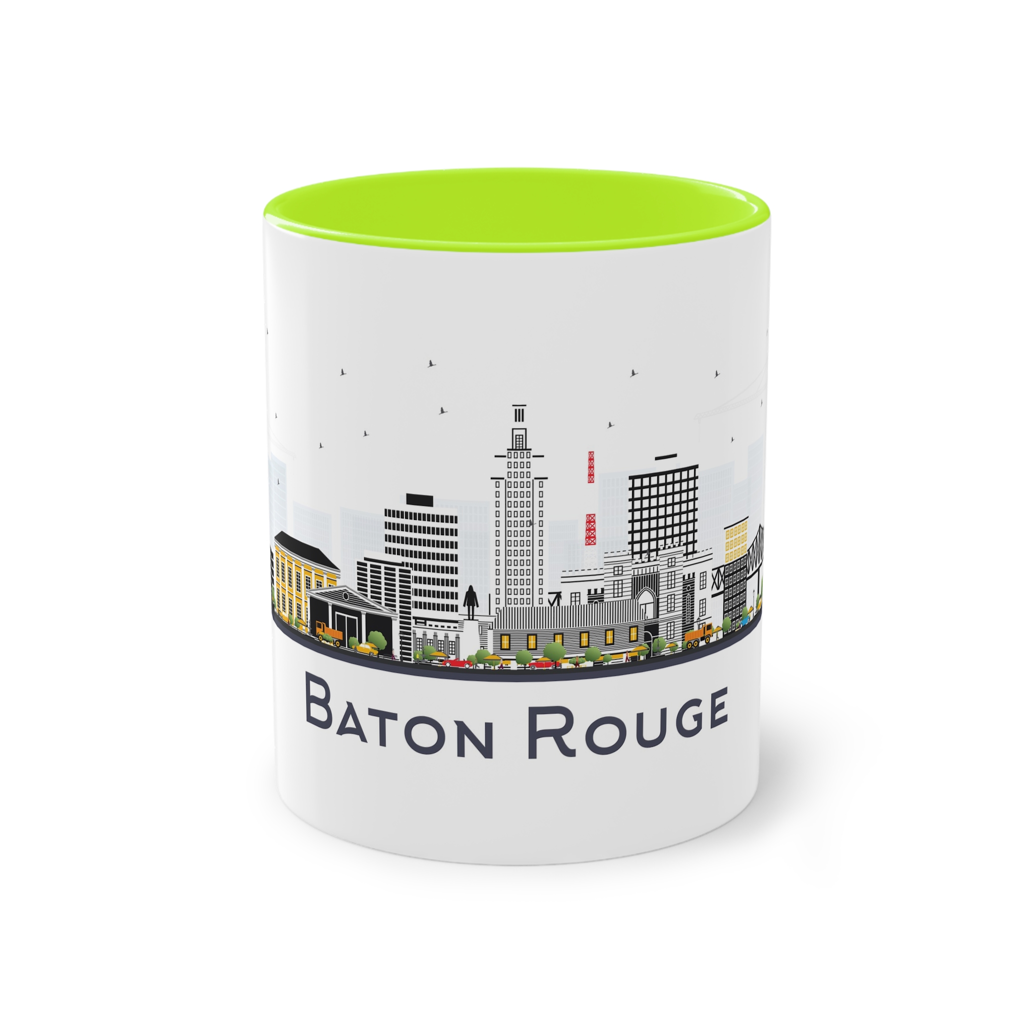 Baton Rouge Isolated Two Tone Coffee Mug 11oz - Image 25