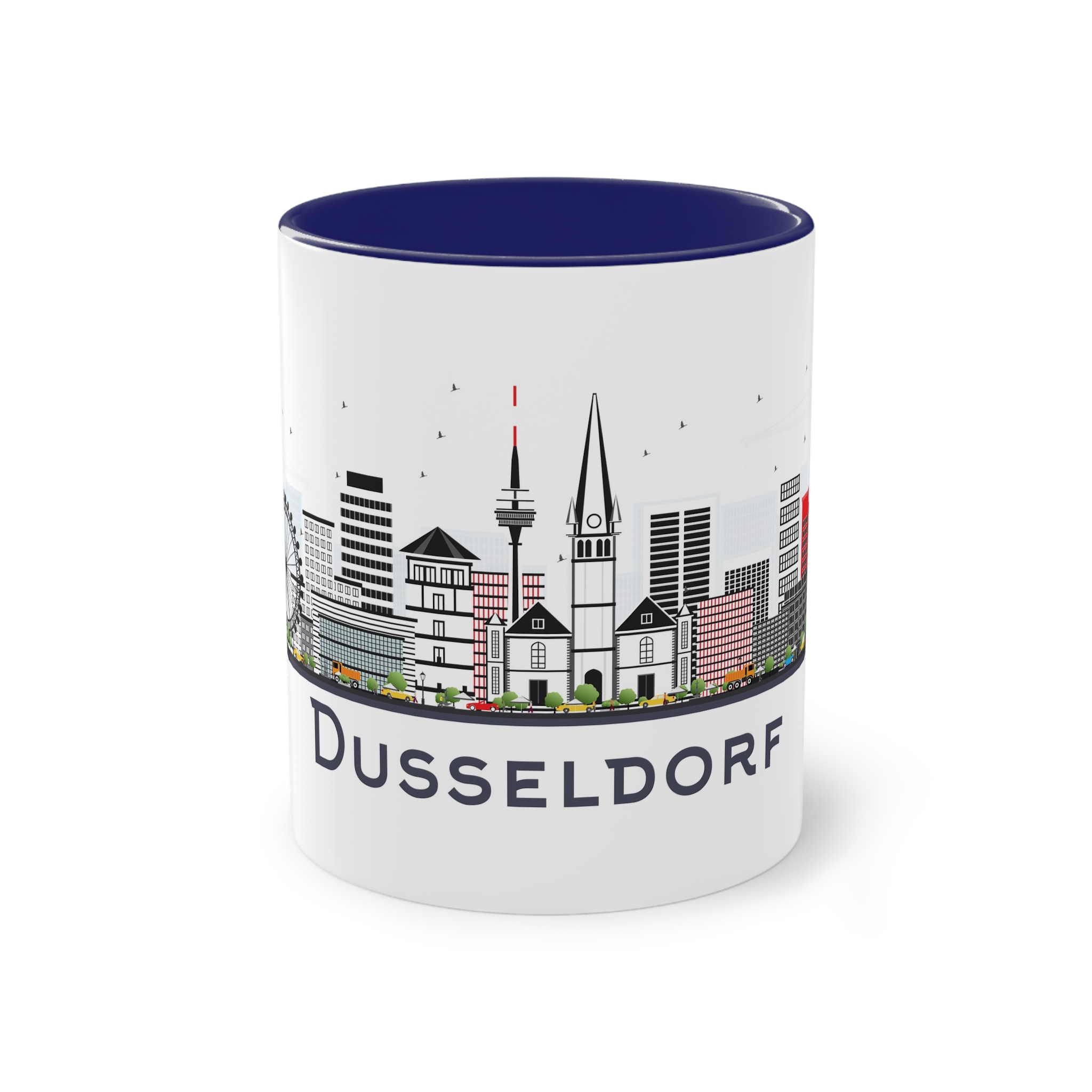 Dusseldorf Isolated Two Tone Coffee Mug 11oz - Image 41