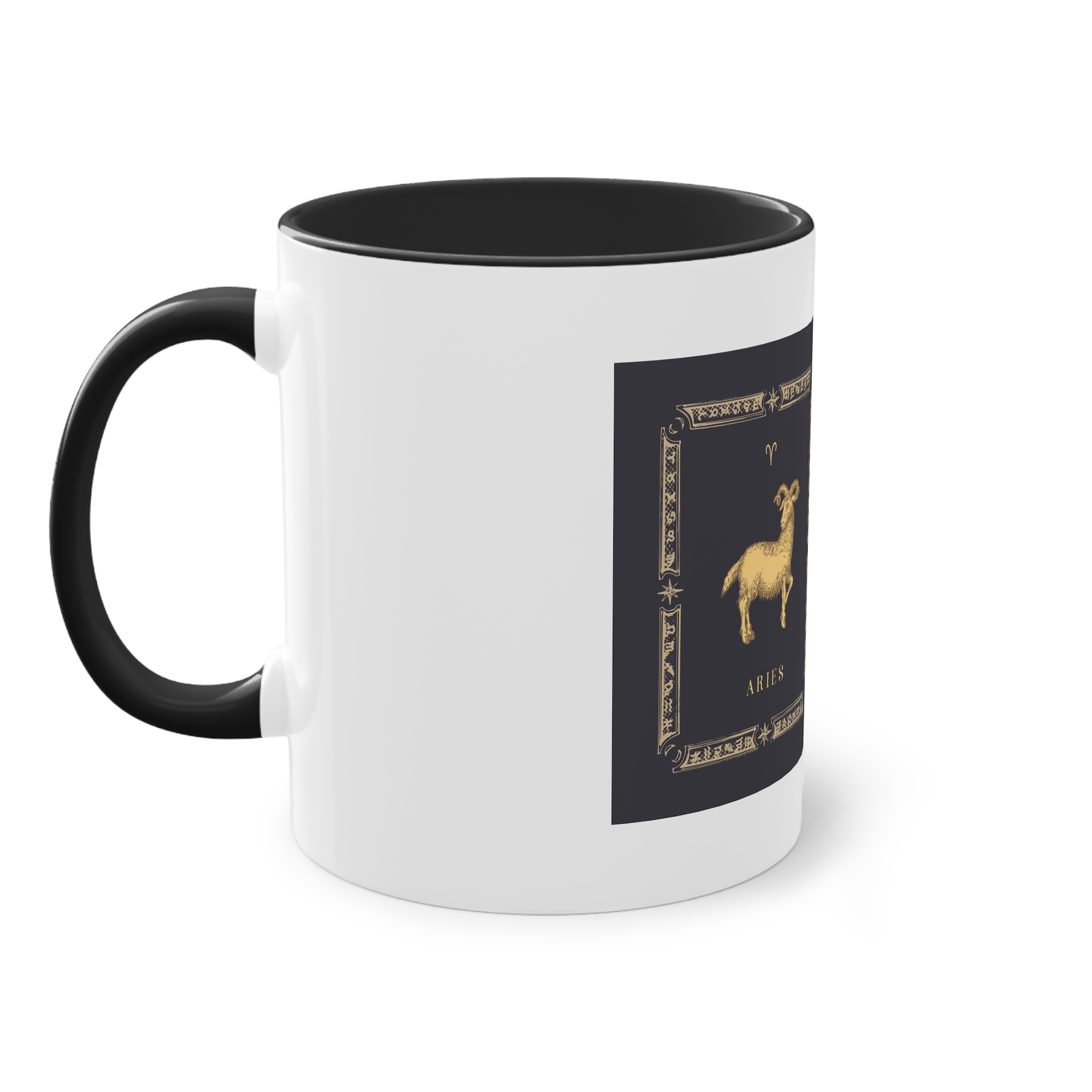 Aries Zodiac 3 Two Tone Coffee Mug 11oz - Image 11