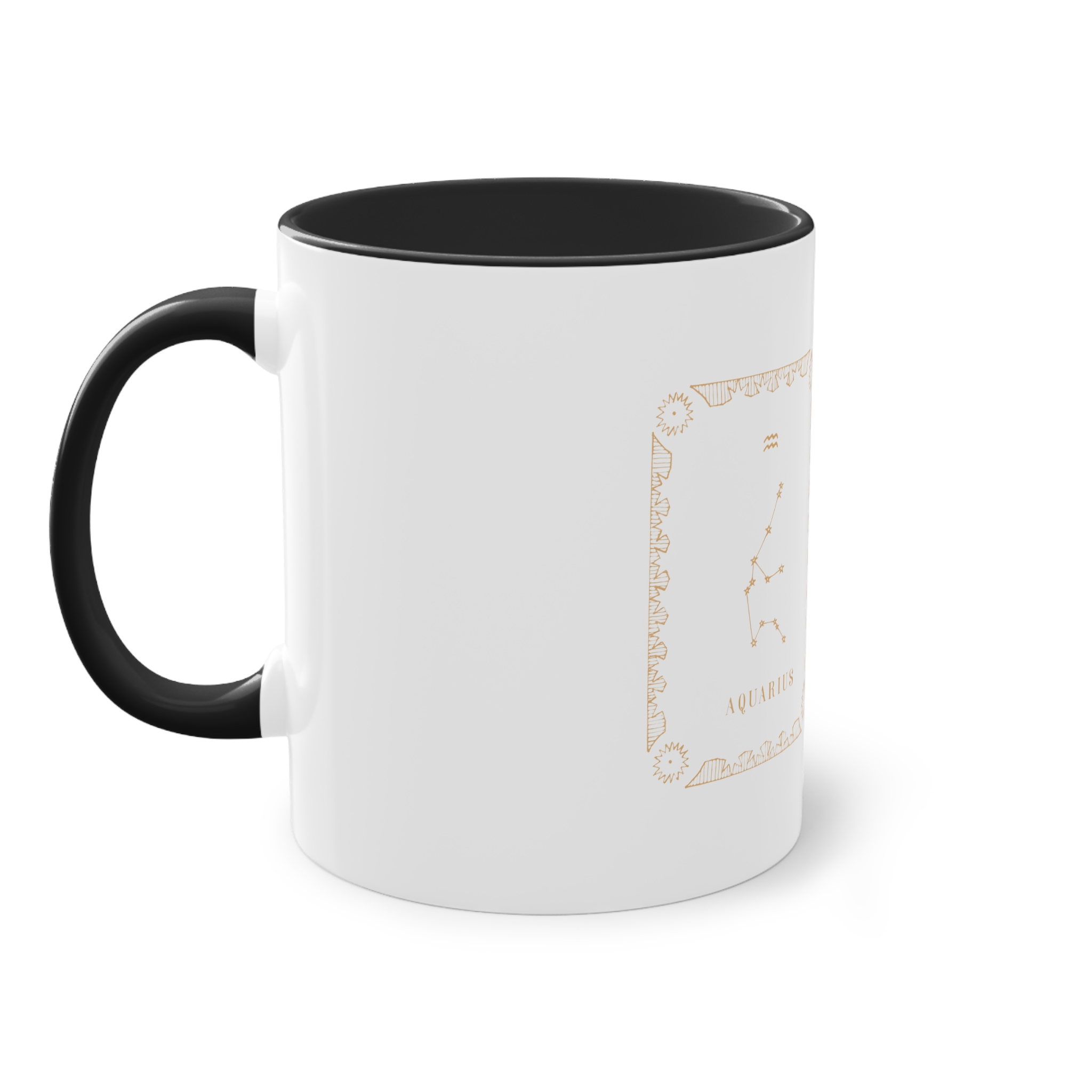 Aquarius Zodiac Two Tone Coffee Mug 11oz - Image 11