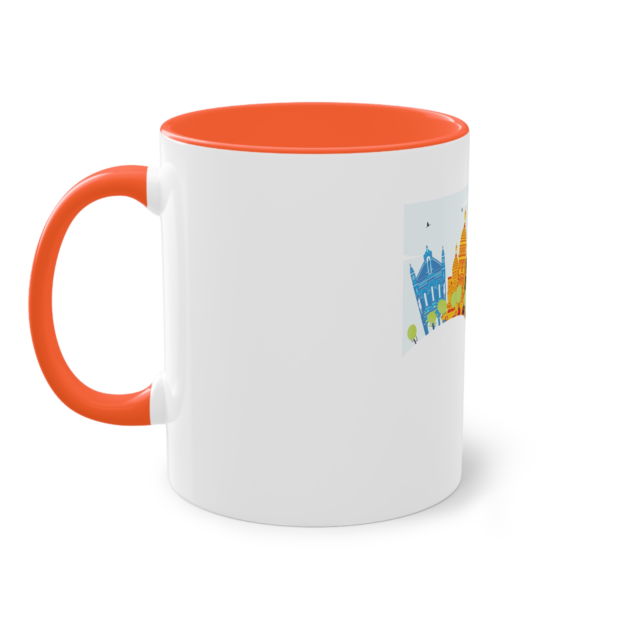 Paris Color Corner Cloud Two Tone Coffee Mug 11oz - Image 15
