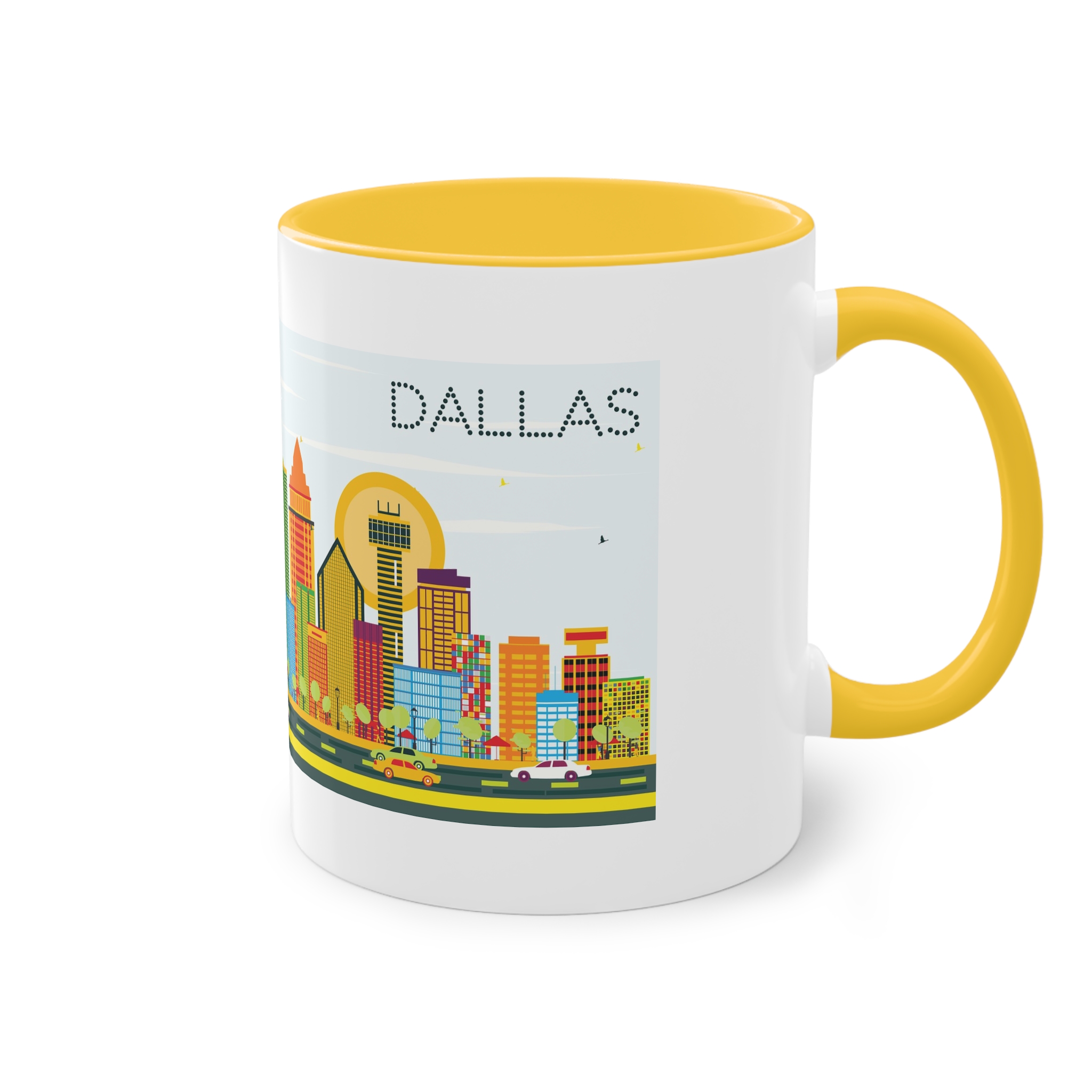 Dallas Color Two Tone Coffee Mug 11oz - Image 20