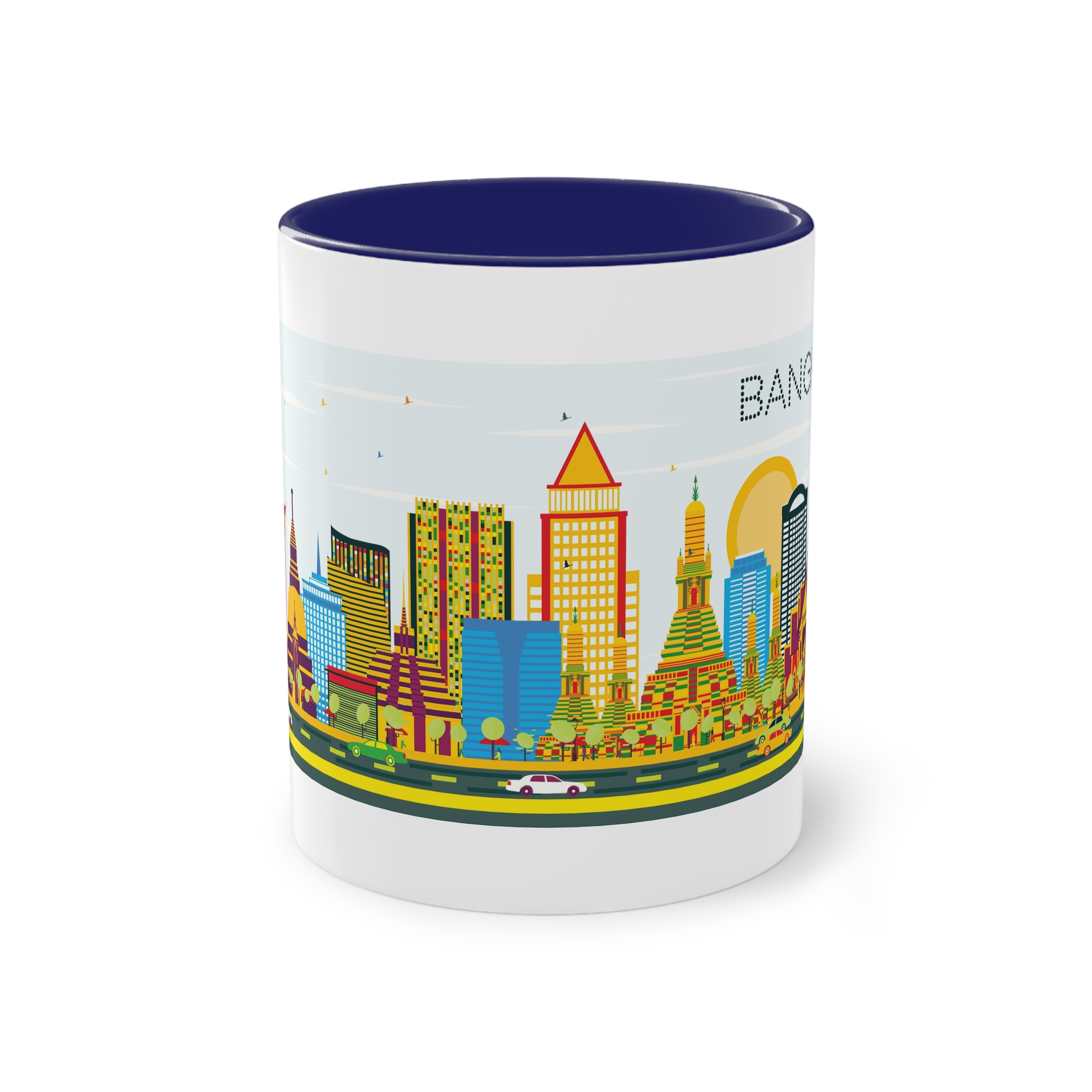 Bangkok Color Two Tone Coffee Mug 11oz - Image 41