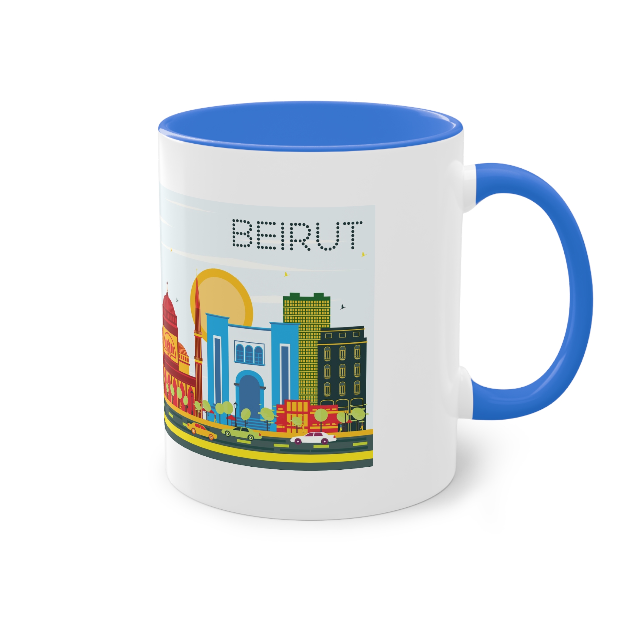 Beirut Color Two Tone Coffee Mug 11oz - Image 40
