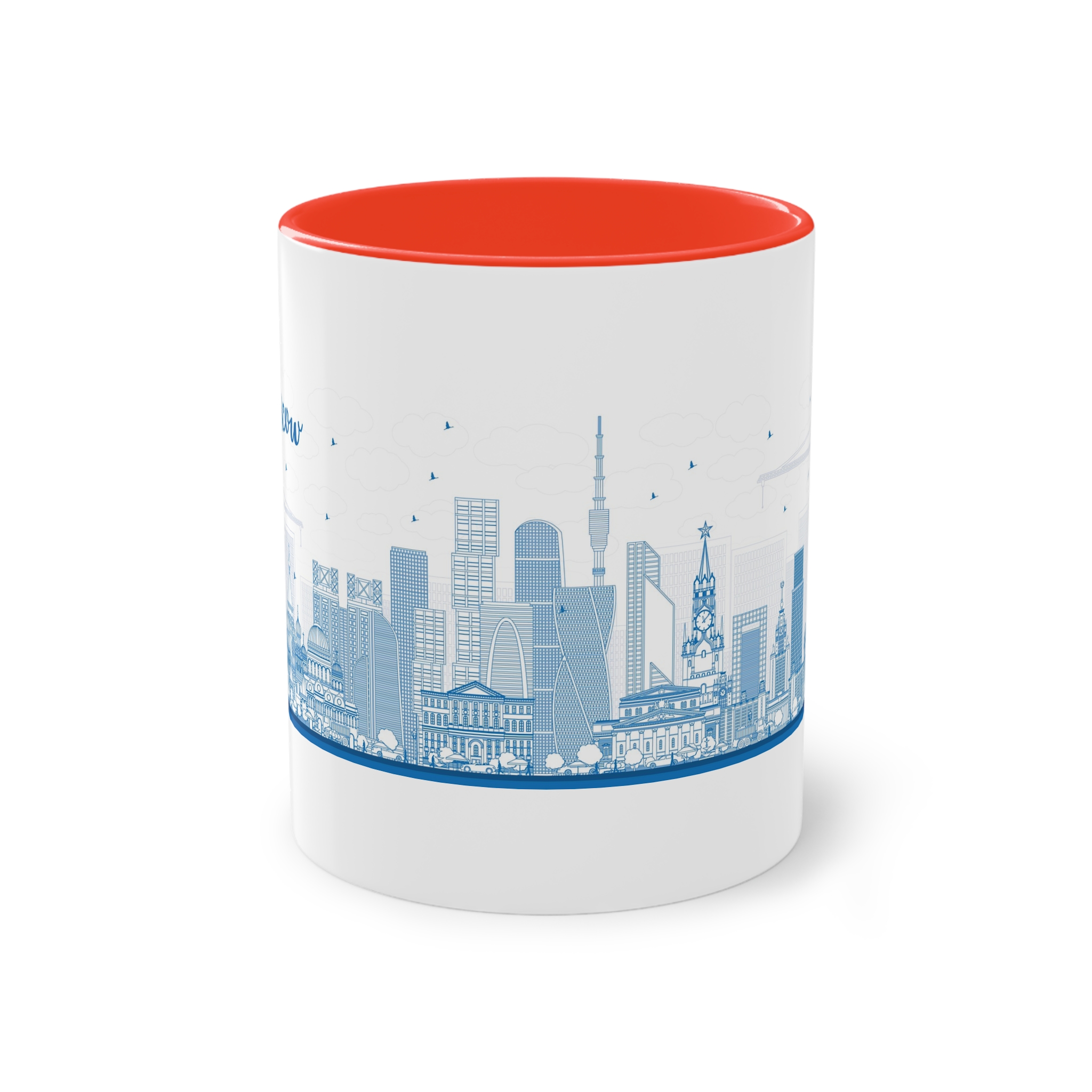 Moscow New Outline Two Tone Coffee Mug 11oz