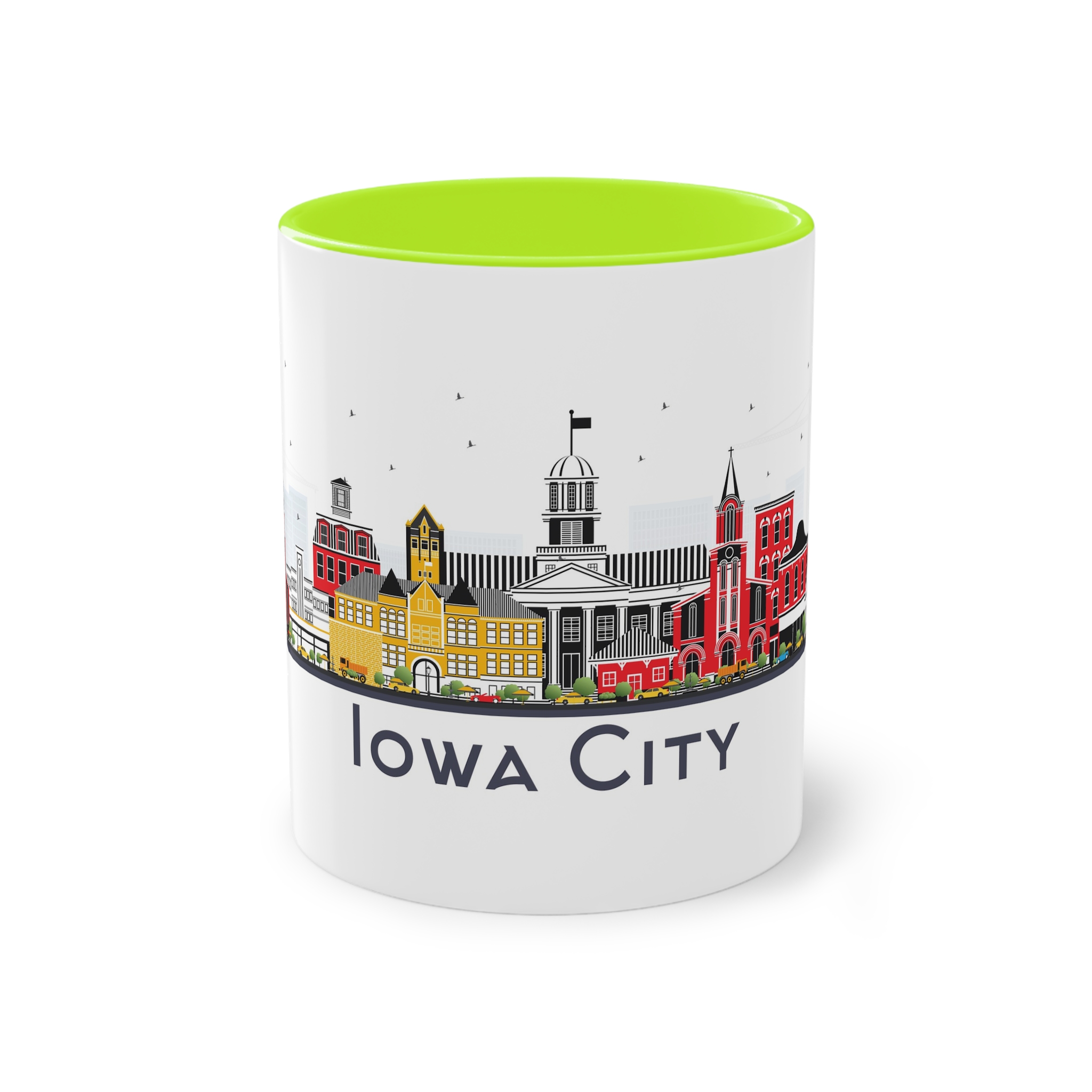 Iowa City Isolated Two Tone Coffee Mug 11oz - Image 25