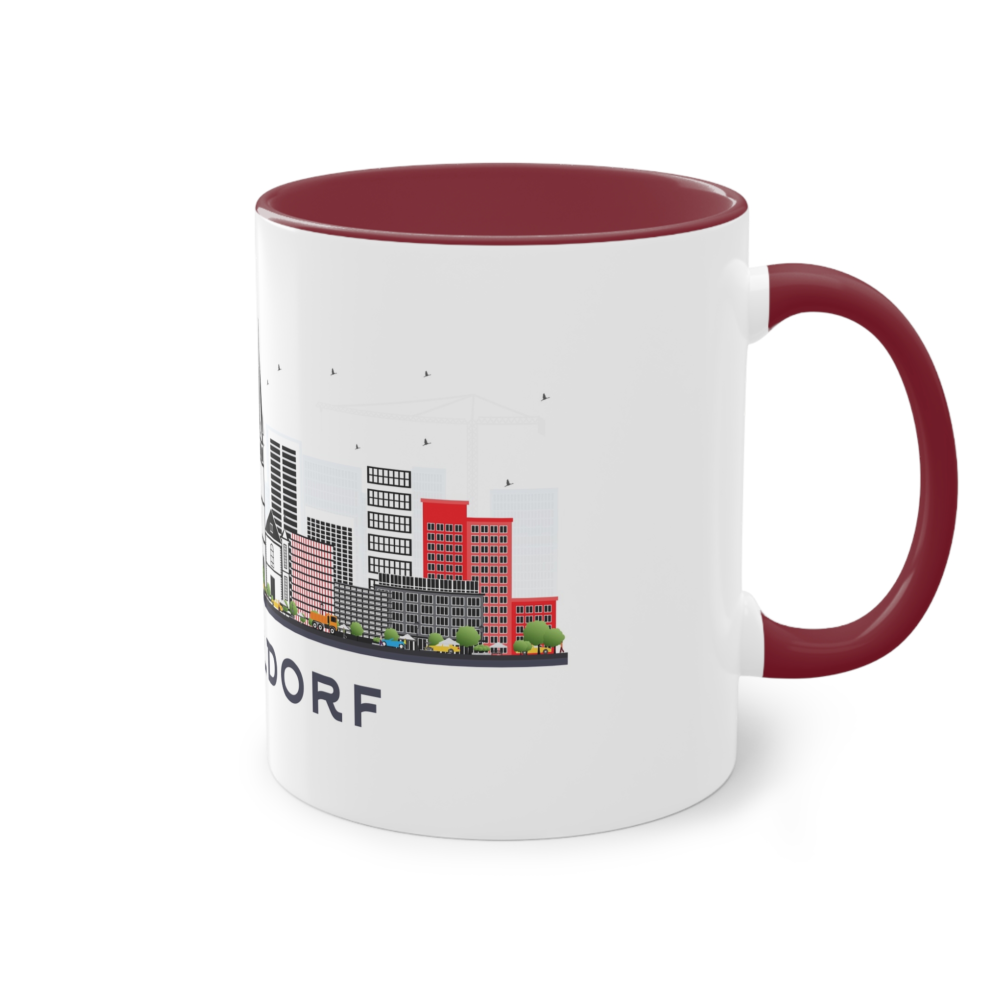 Dusseldorf Isolated Two Tone Coffee Mug 11oz - Image 8