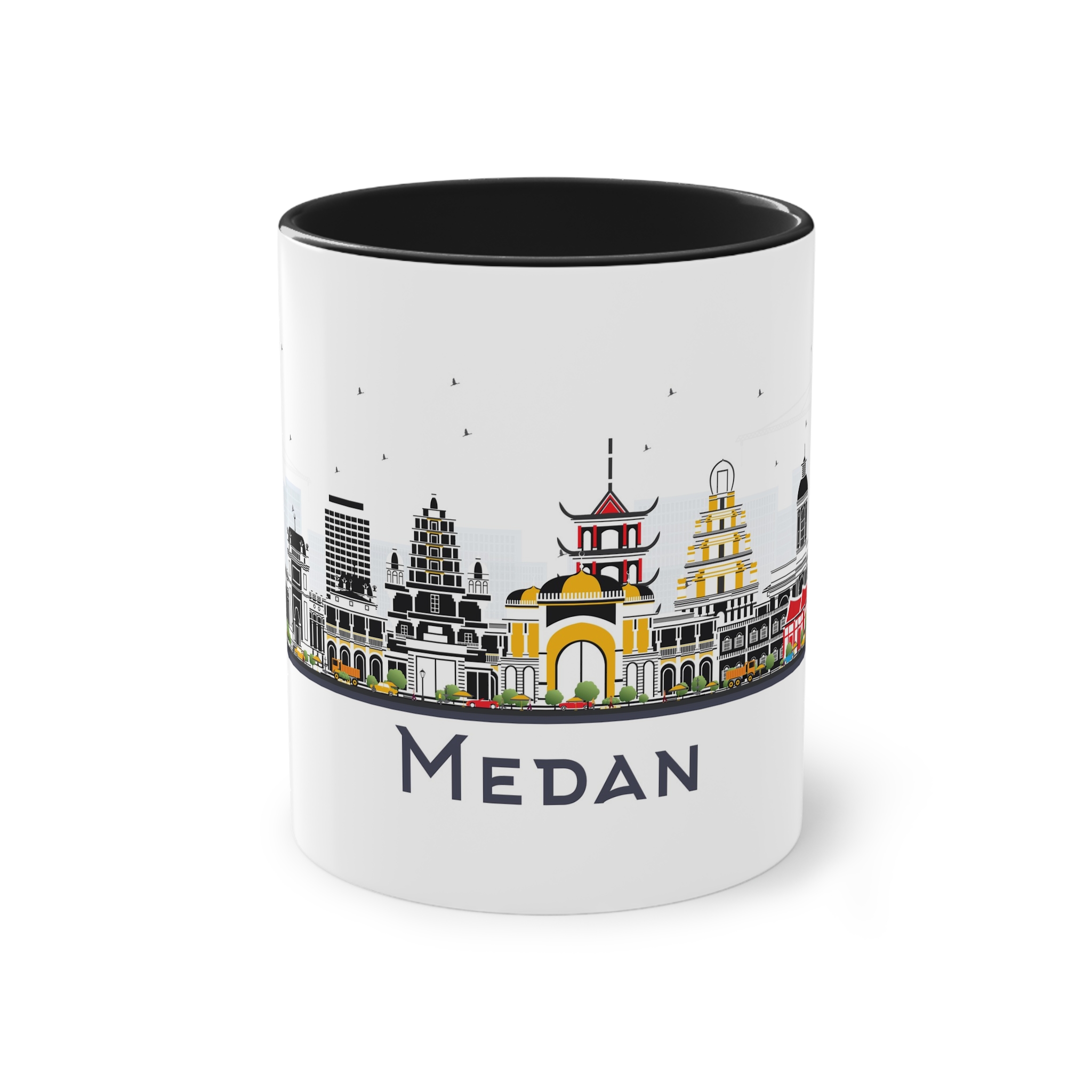 Medan Isolated Two Tone Coffee Mug 11oz - Image 9