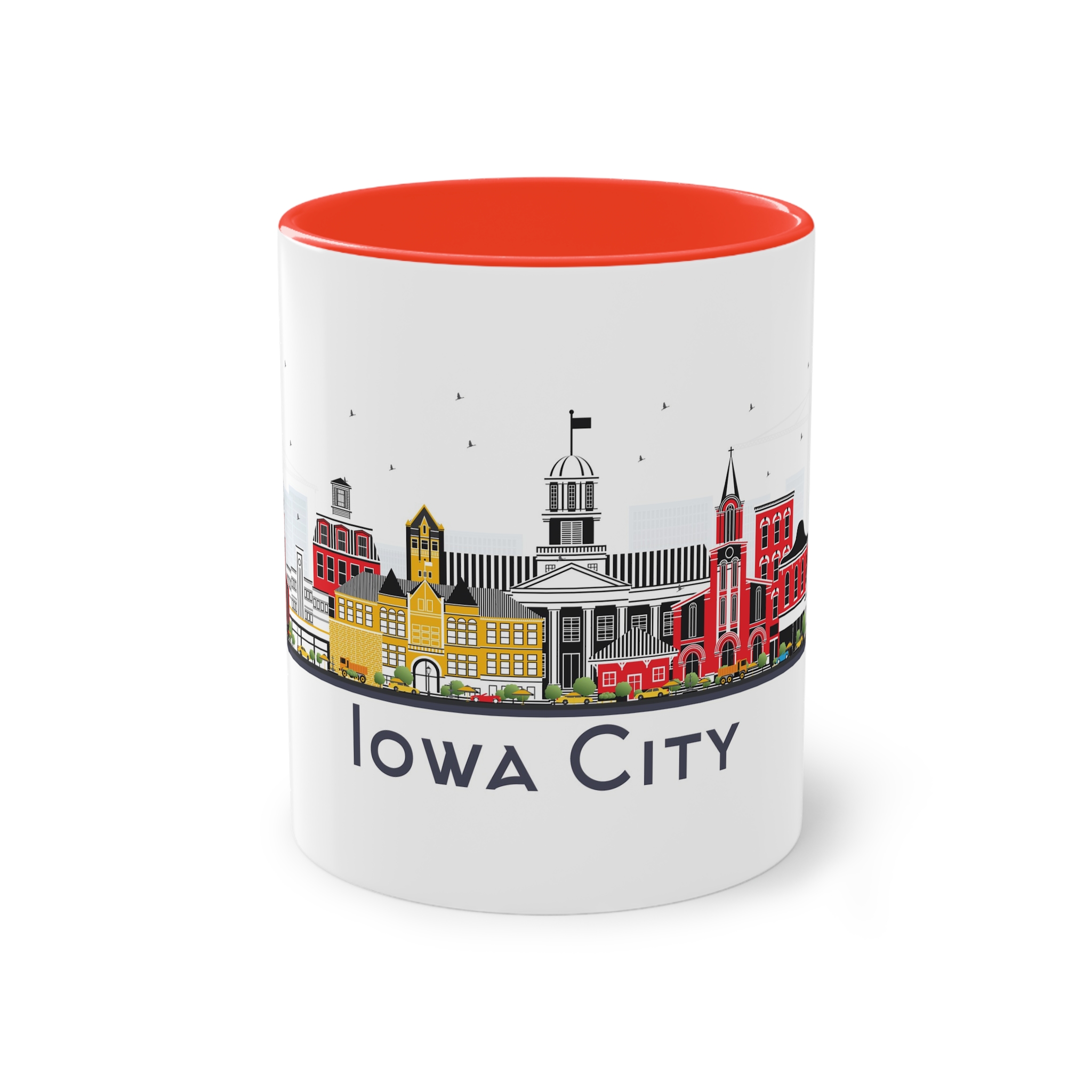 Iowa City Isolated Two Tone Coffee Mug 11oz